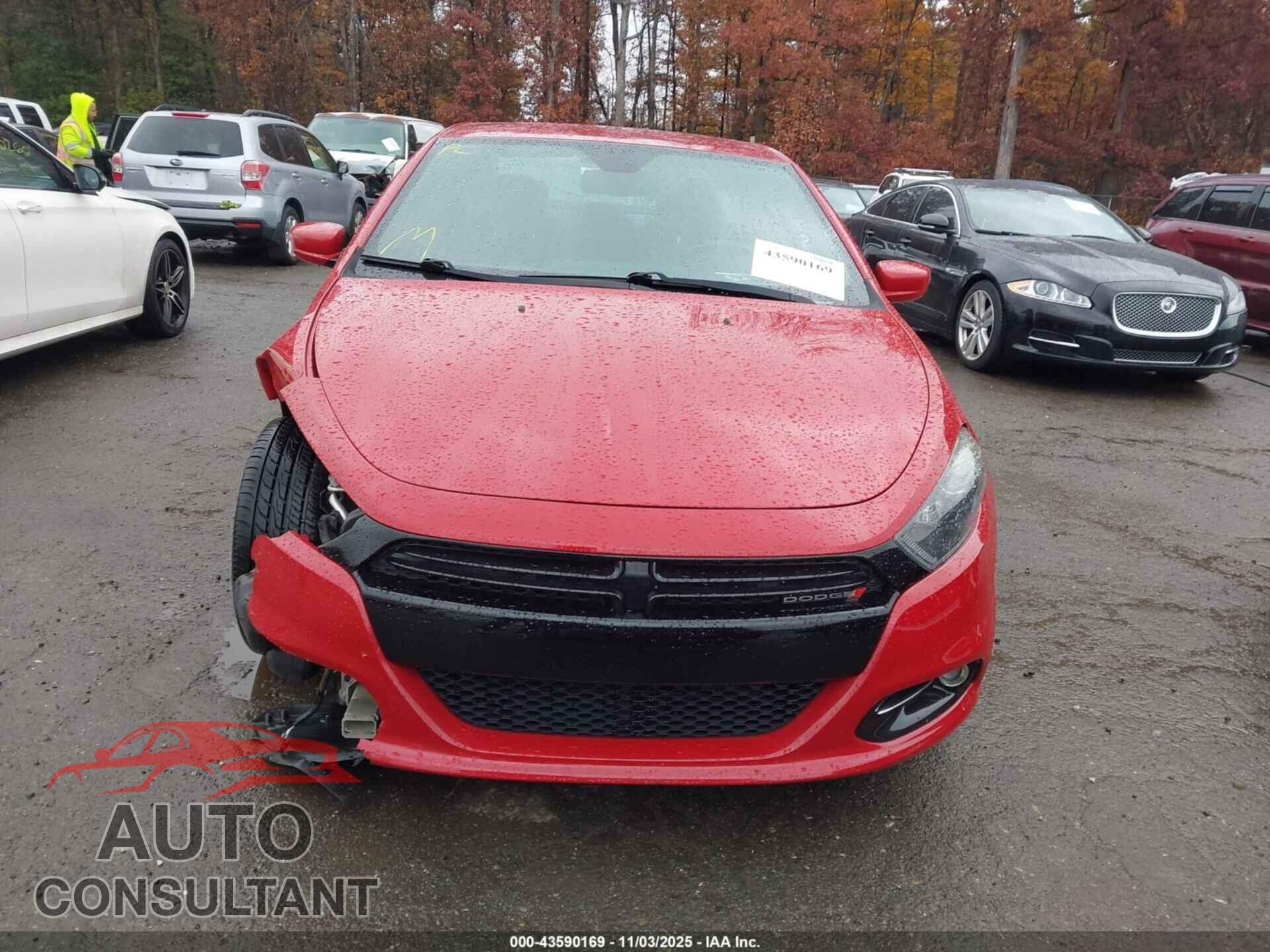DODGE DART 2015 - 1C3CDFBB7FD421237