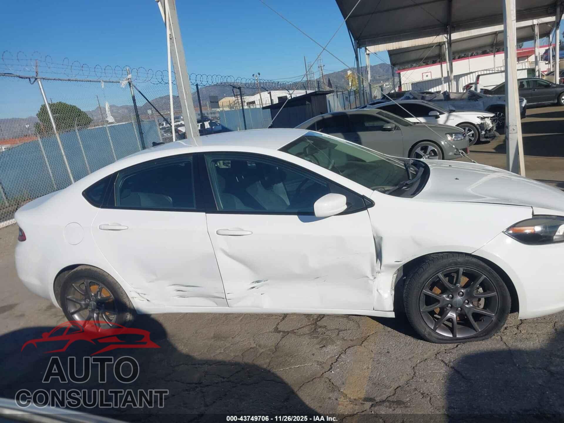 DODGE DART 2015 - 1C3CDFAA7FD432828