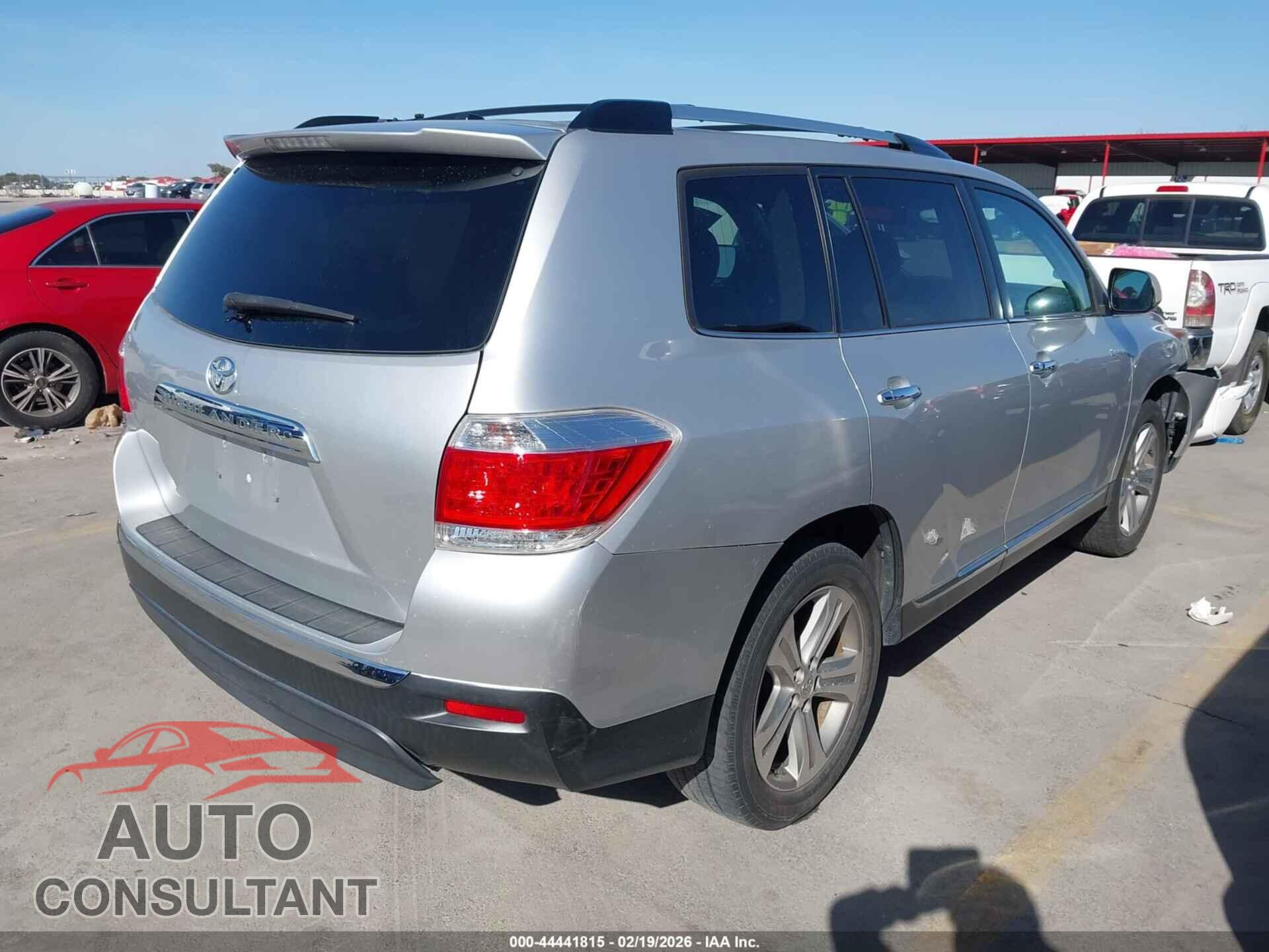 TOYOTA HIGHLANDER 2013 - 5TDYK3EH8DS141382