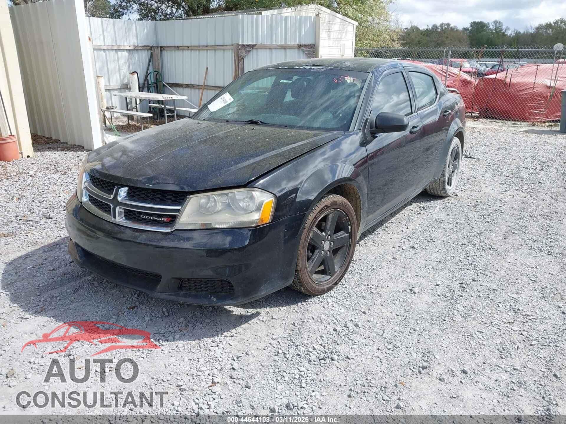 DODGE AVENGER 2012 - 1C3CDZCB1CN213893