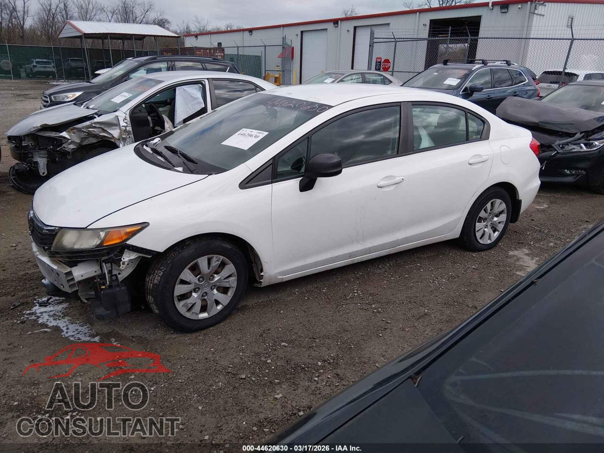 HONDA CIVIC 2012 - 19XFB2F55CE100562