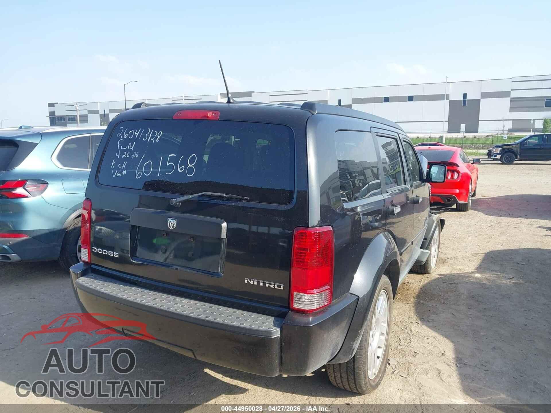 DODGE NITRO 2011 - 1D4PT4GK1BW601568