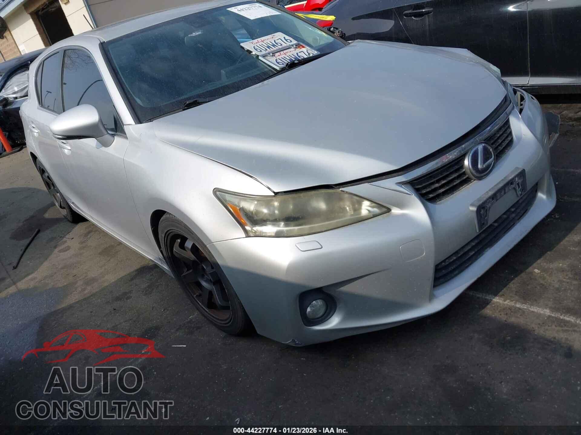 LEXUS CT 200H 2012 - JTHKD5BH7C2063505