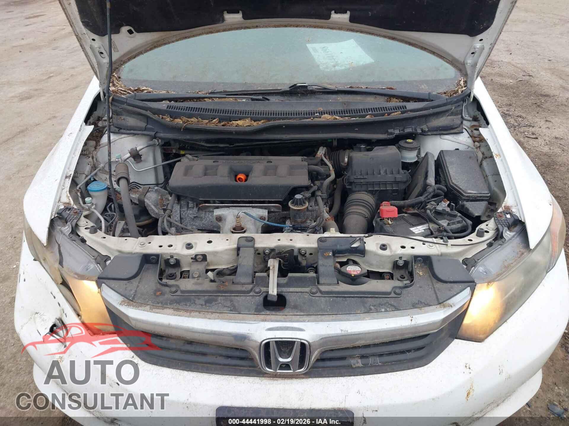 HONDA CIVIC 2012 - 19XFB2F56CE106922