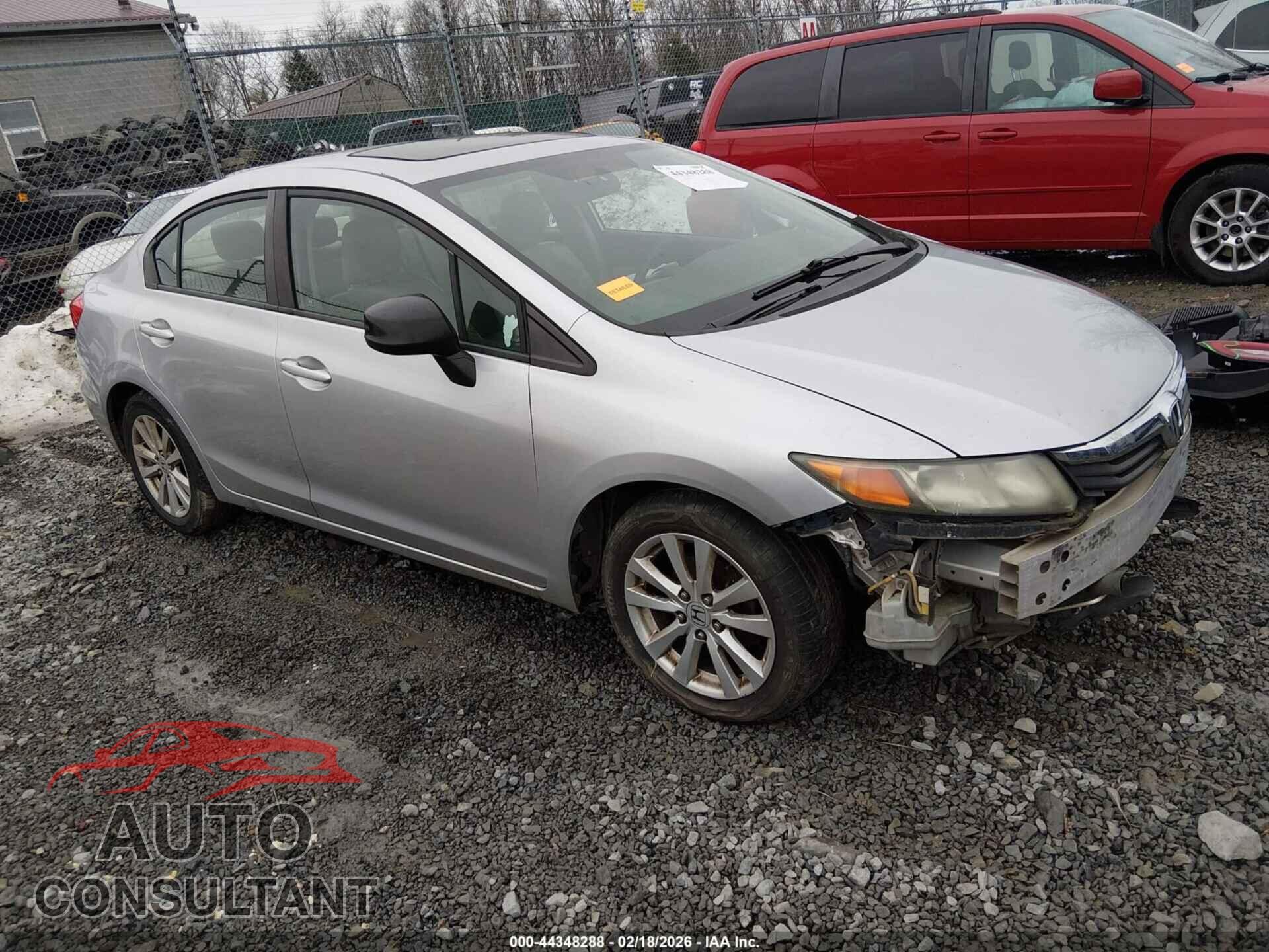 HONDA CIVIC 2012 - 19XFB2F9XCE343206