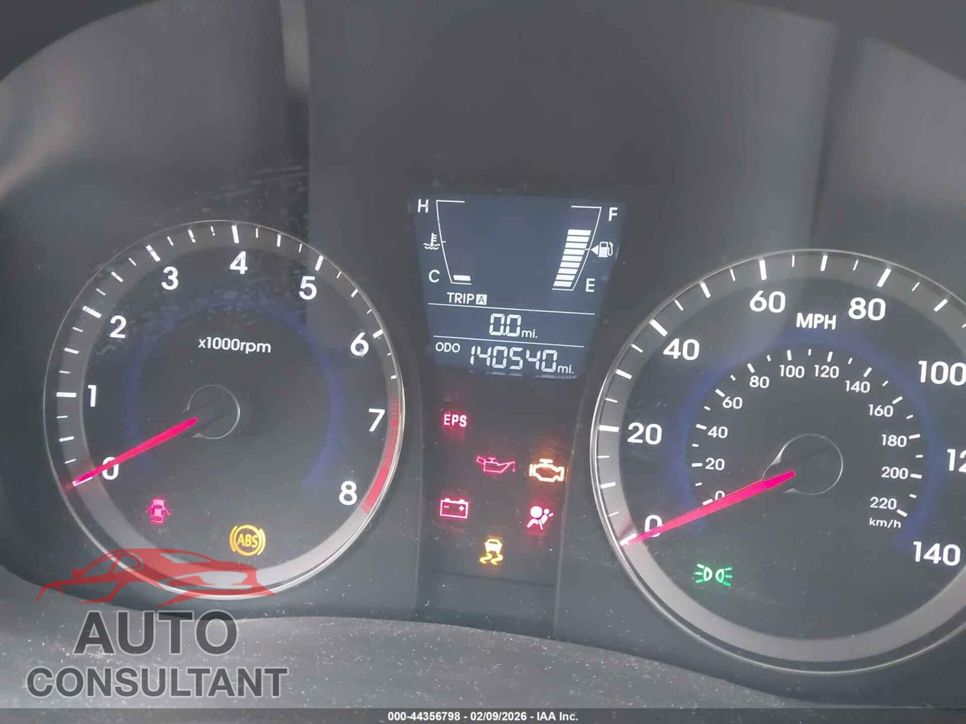 HYUNDAI ACCENT 2012 - KMHCT4AEXCU044683