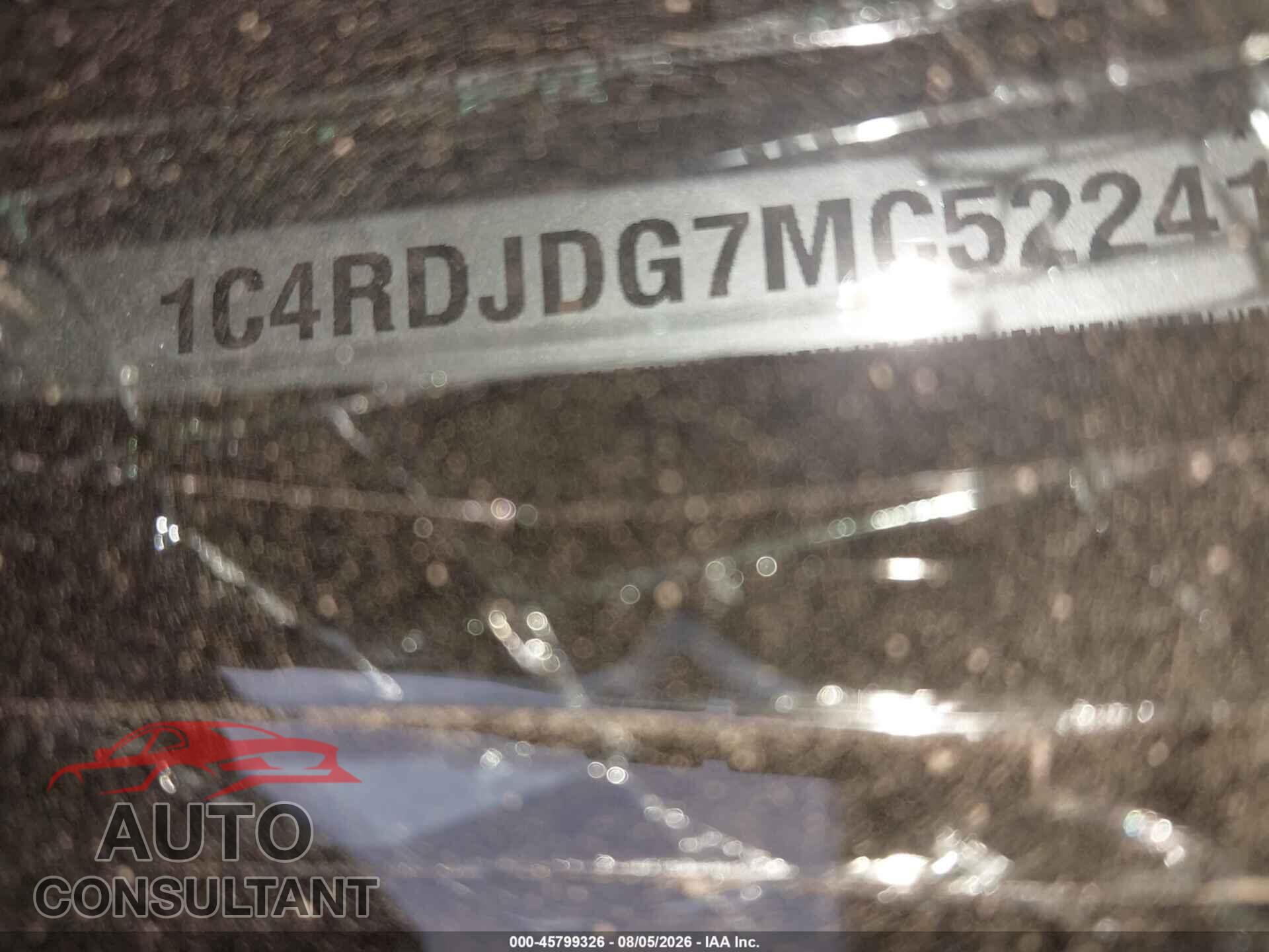 DODGE DURANGO 2021 - 1C4RDJDG7MC522413