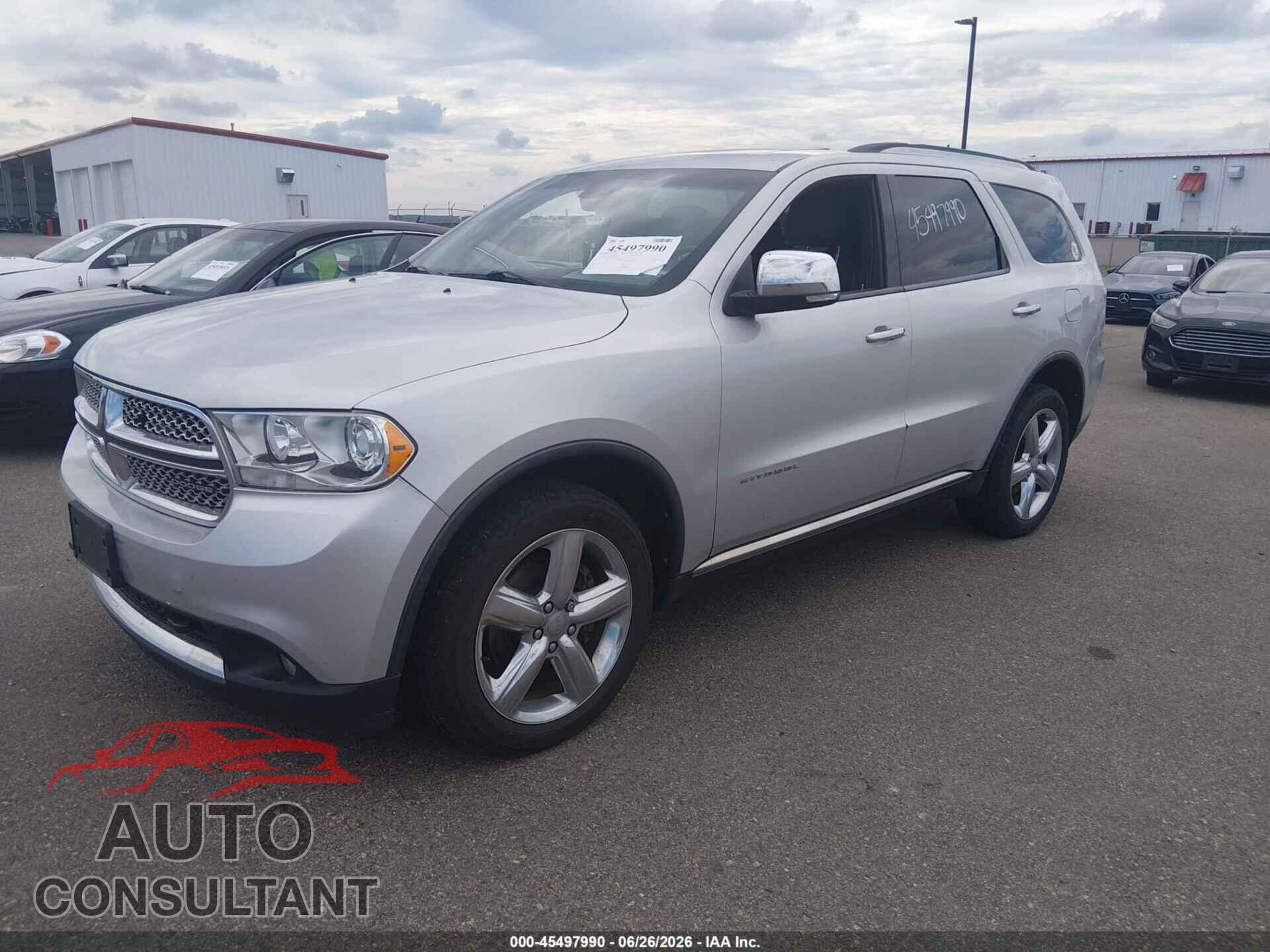 DODGE DURANGO 2012 - 1C4SDJET8CC192566