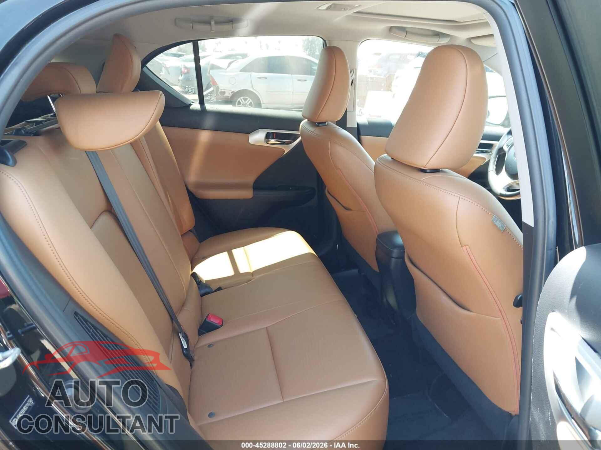 LEXUS CT 200H 2013 - JTHKD5BH8D2167342