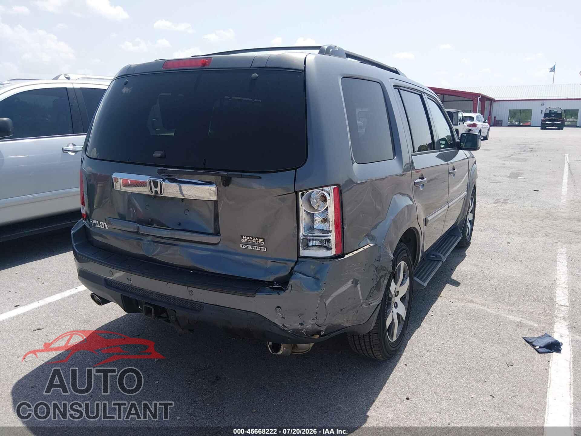 HONDA PILOT 2012 - 5FNYF3H96CB043530