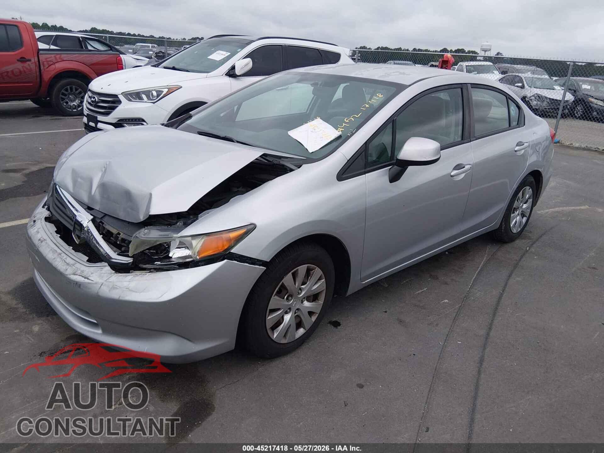 HONDA CIVIC 2012 - 2HGFB2F50CH560881