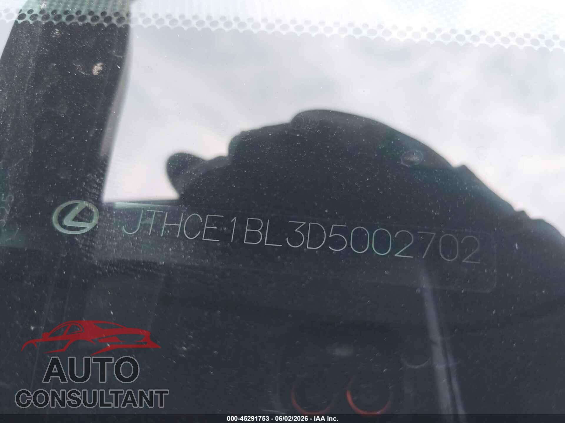 LEXUS GS 350 2013 - JTHCE1BL3D5002702