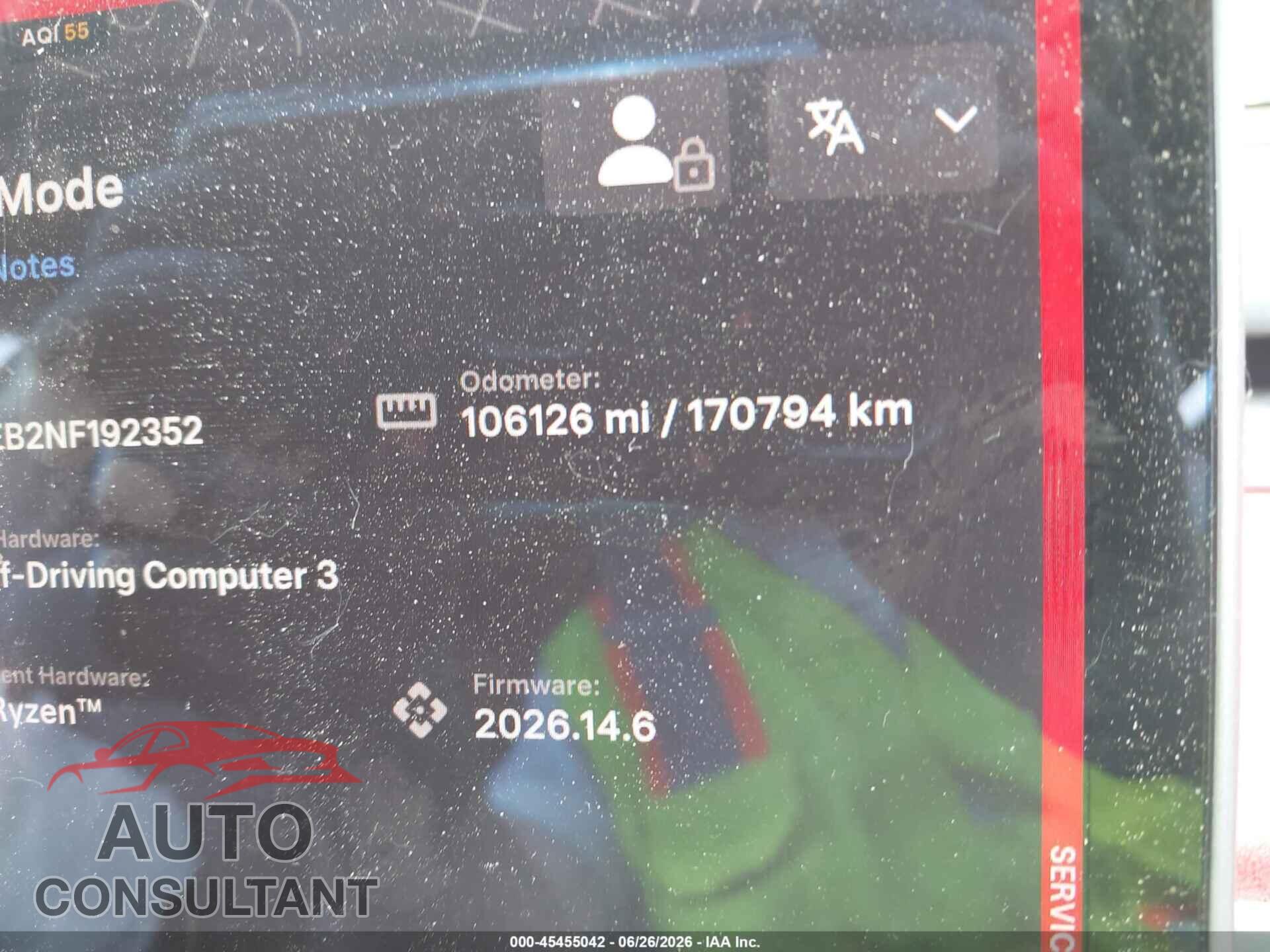 TESLA MODEL 3 2022 - 5YJ3E1EB2NF192352