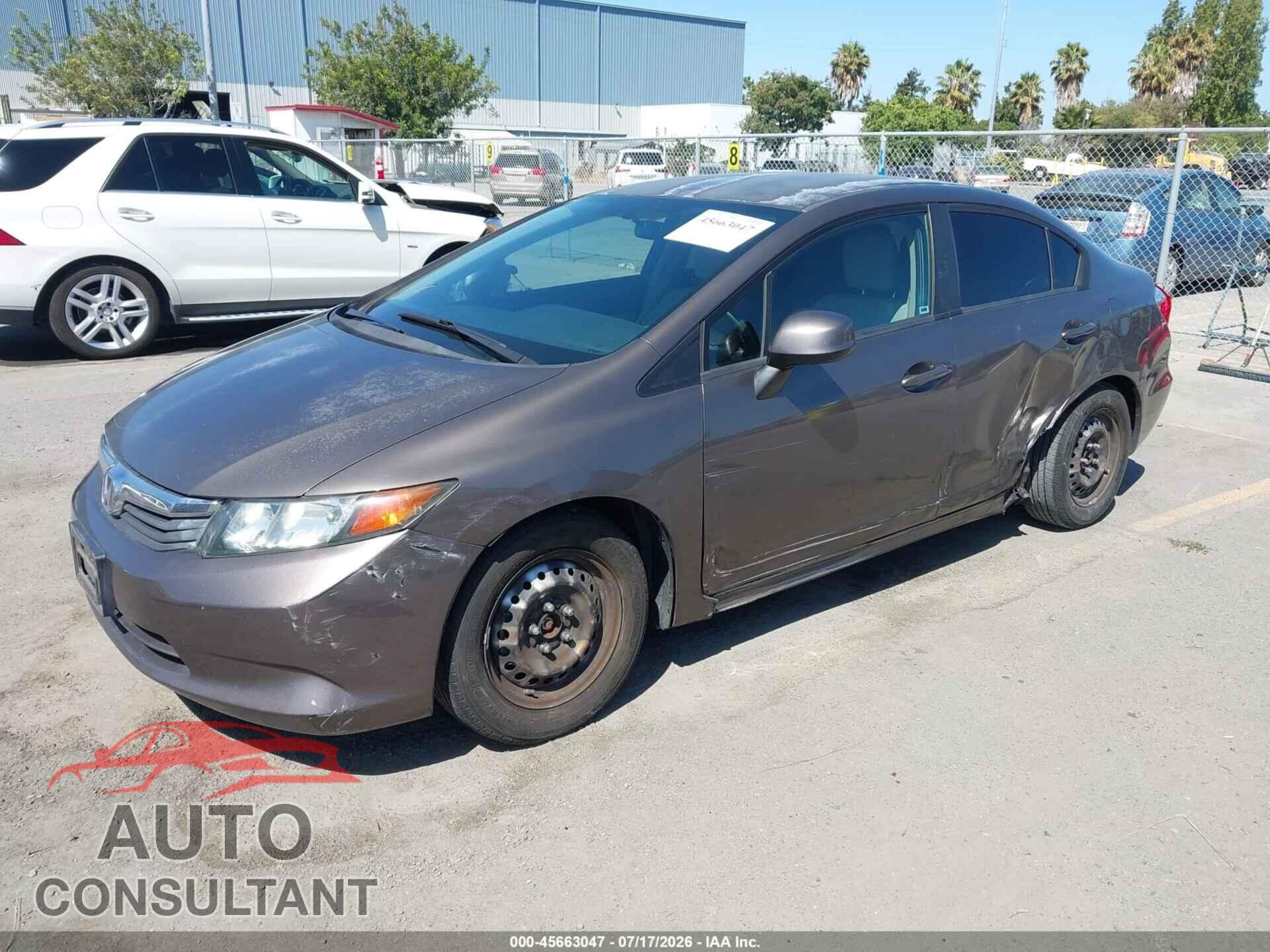 HONDA CIVIC 2012 - 2HGFB2F54CH548314