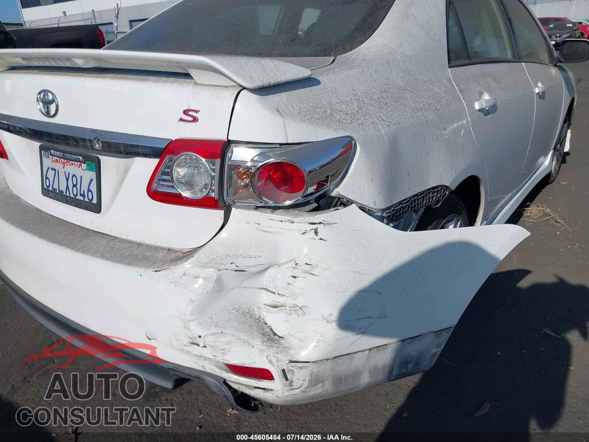 TOYOTA COROLLA 2013 - 5YFBU4EE4DP142372
