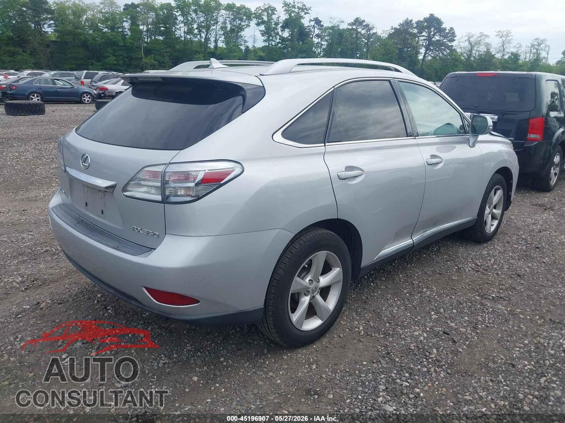 LEXUS RX 350 2010 - 2T2BK1BA0AC044176