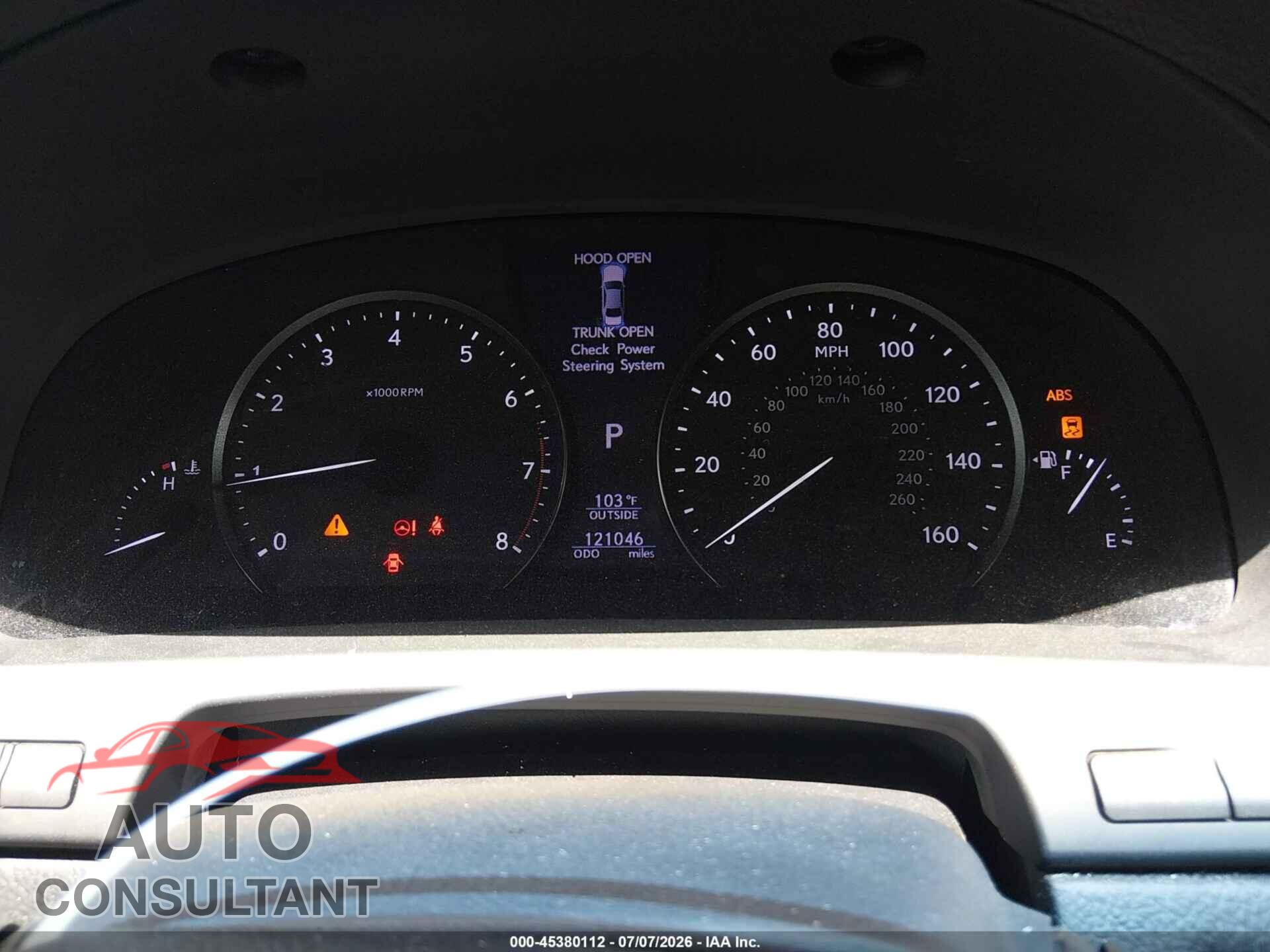 LEXUS LS 460 2013 - JTHBL5EF9D5124673