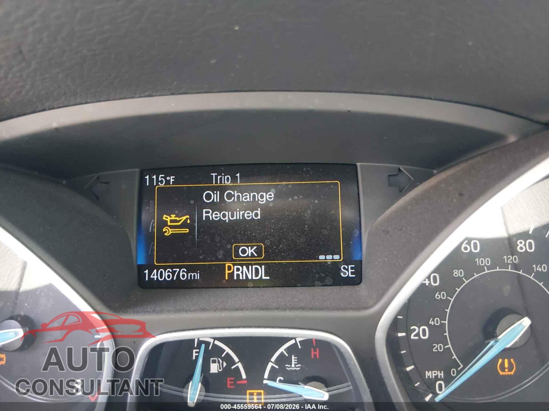 FORD FOCUS 2017 - 1FADP3F2XHL327447