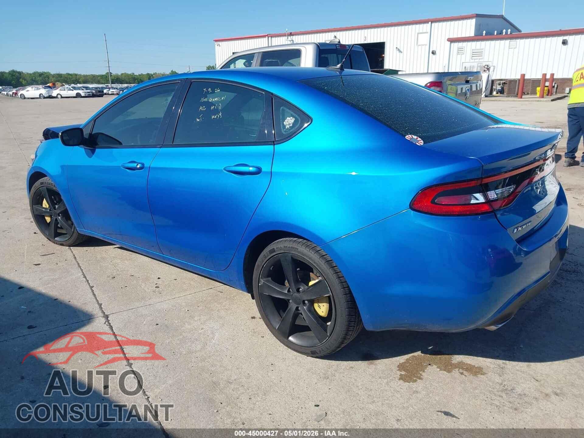 DODGE DART 2015 - 1C3CDFBB7FD266589