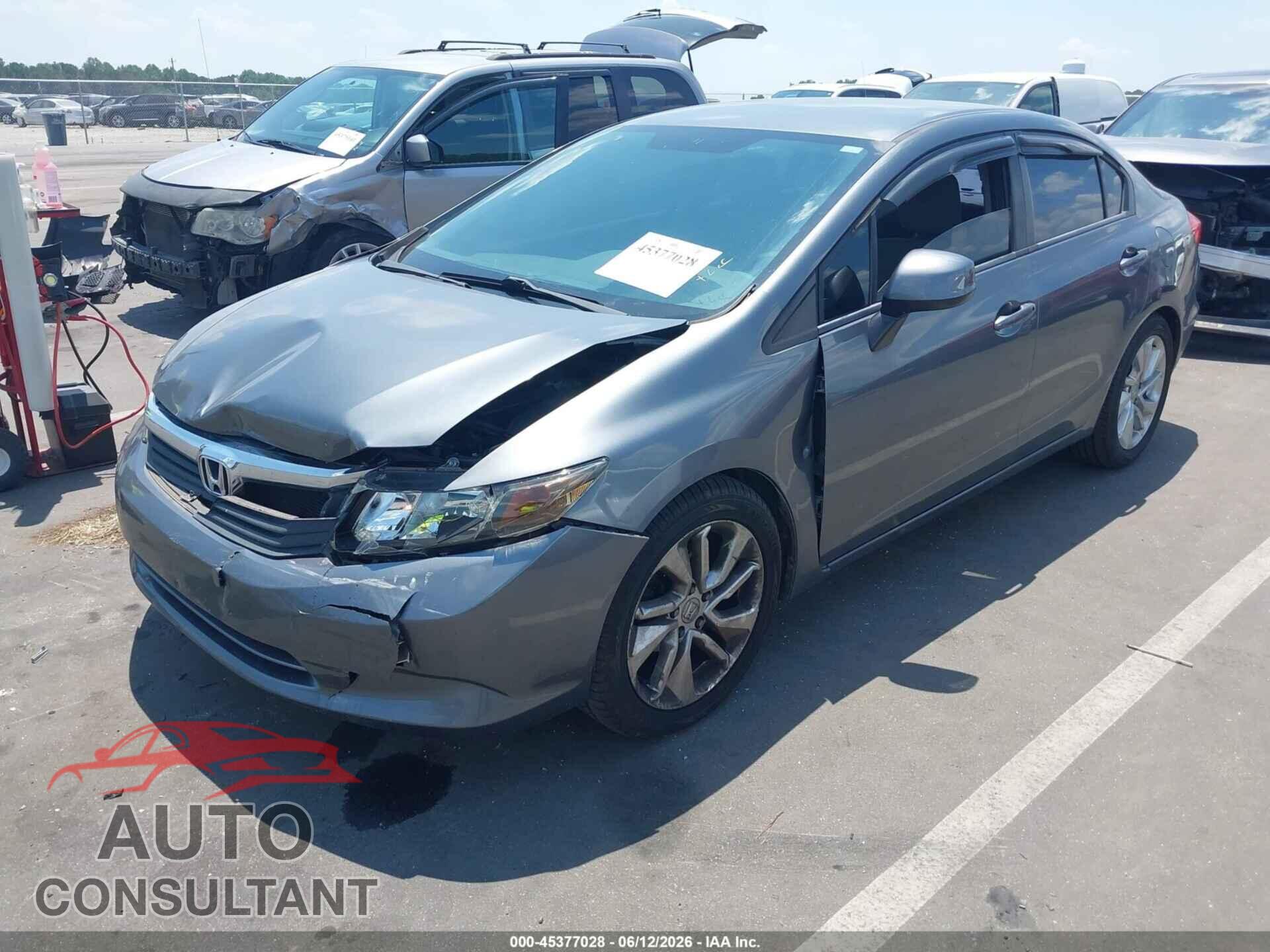 HONDA CIVIC 2012 - 19XFB2F53CE104576