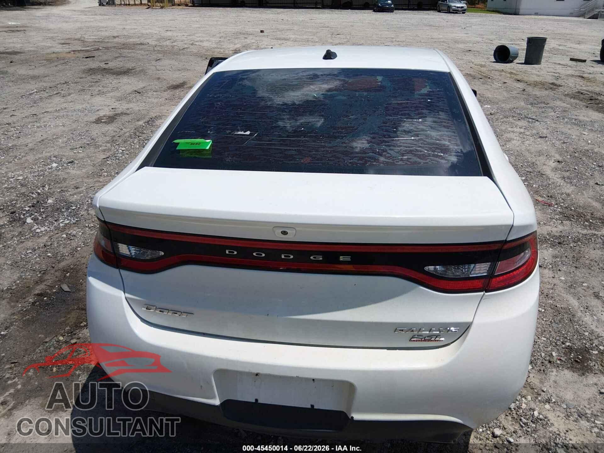 DODGE DART 2014 - 1C3CDFBB2ED907257