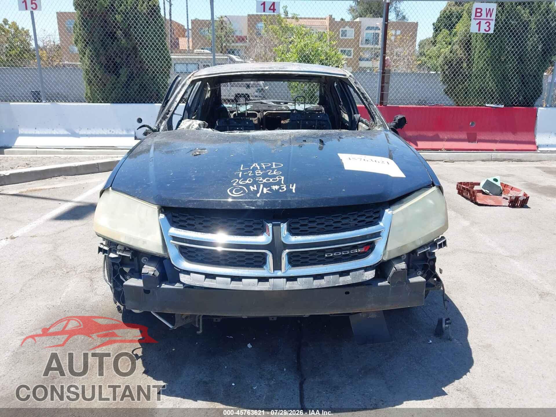 DODGE AVENGER 2013 - 1C3CDZAB5DN632446