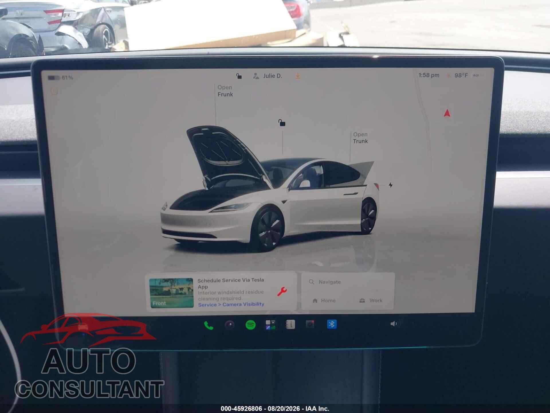 TESLA MODEL 3 2024 - 5YJ3E1EA8RF787915