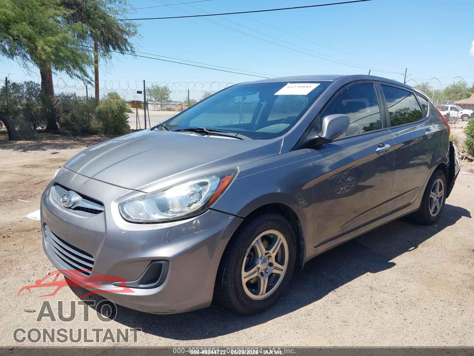 HYUNDAI ACCENT 2013 - KMHCT5AE2DU121327