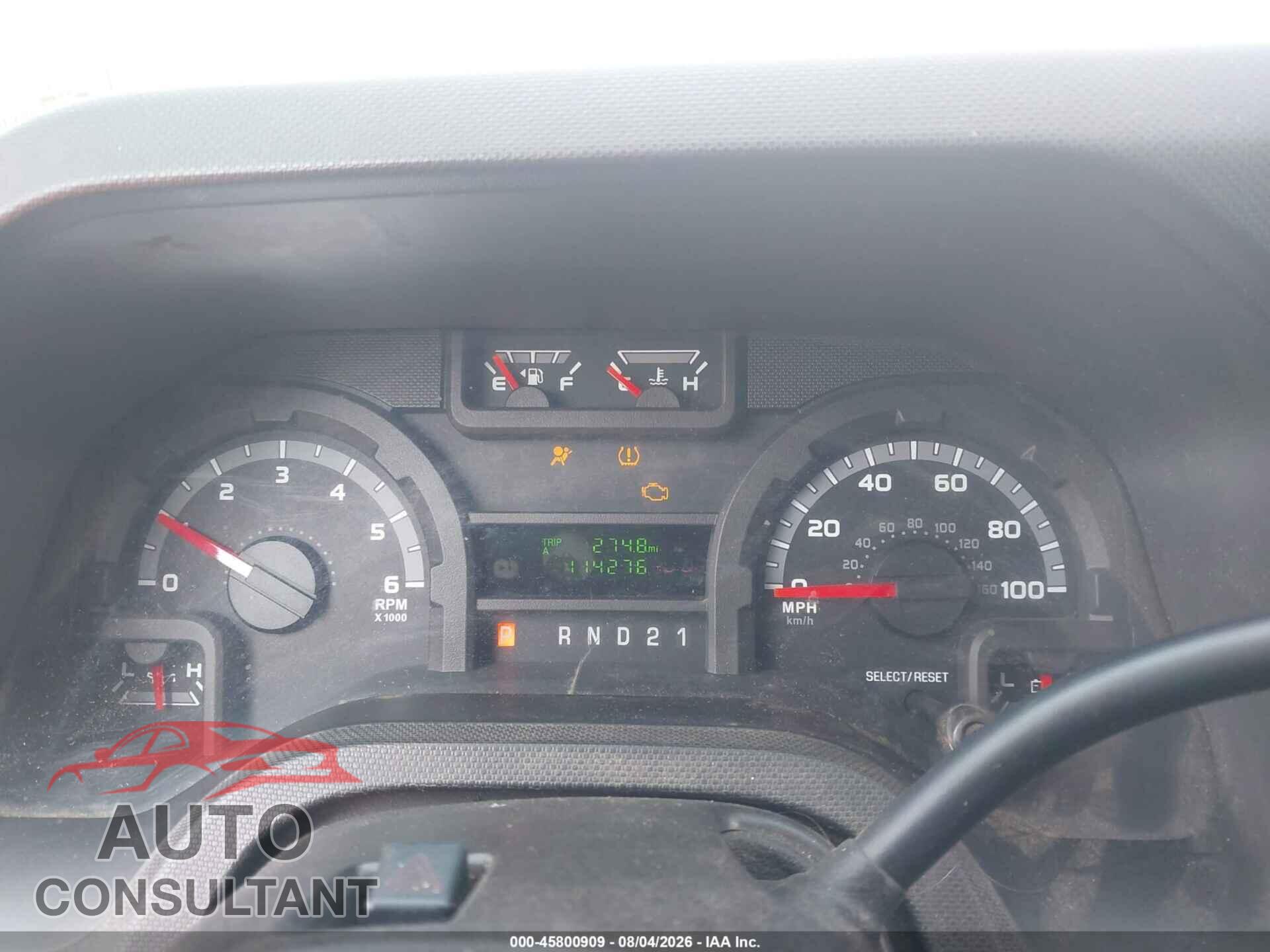FORD E-350 SUPER DUTY 2009 - 1FBNE31L89DA22033