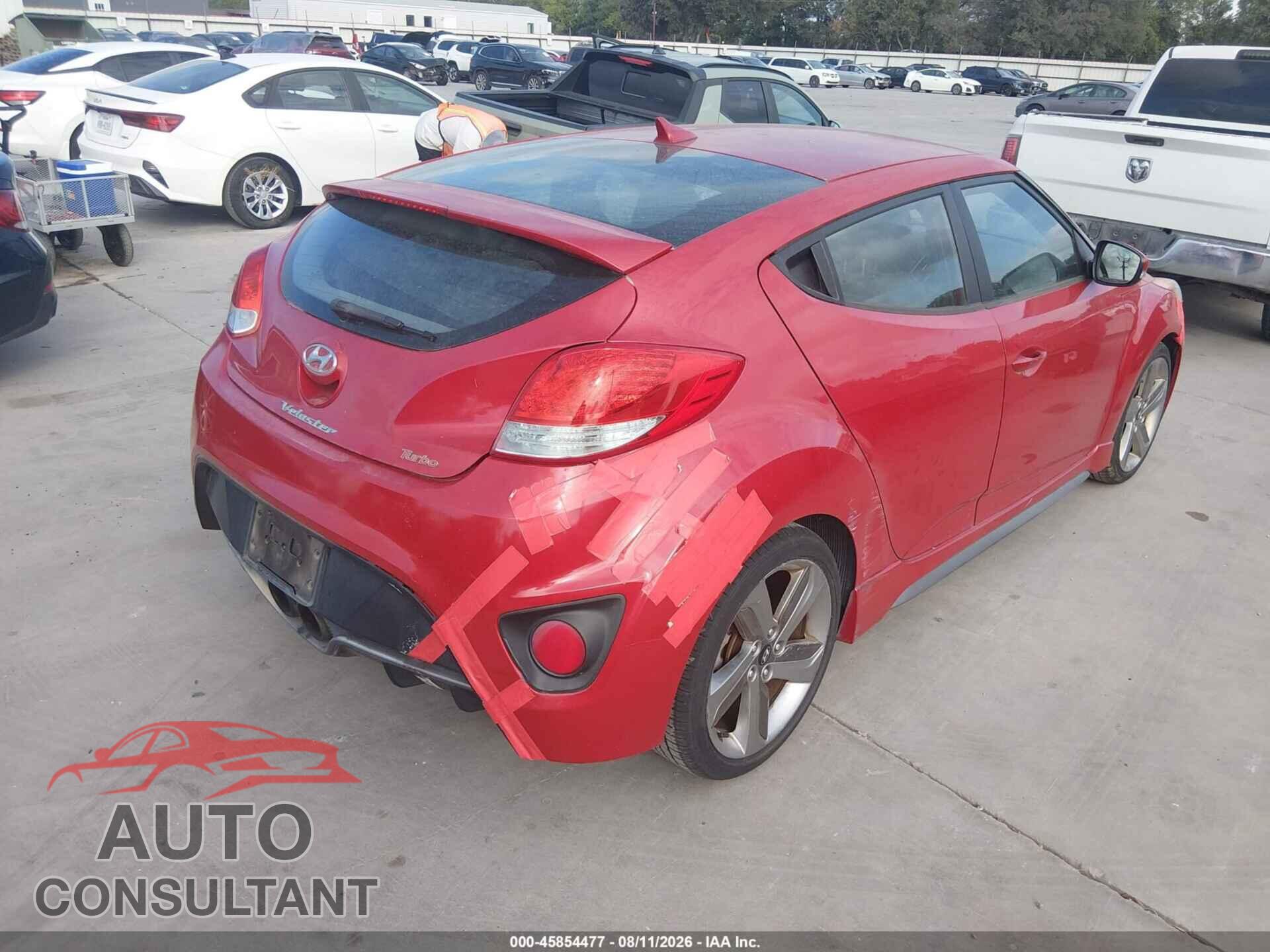 HYUNDAI VELOSTER 2013 - KMHTC6AE9DU144528
