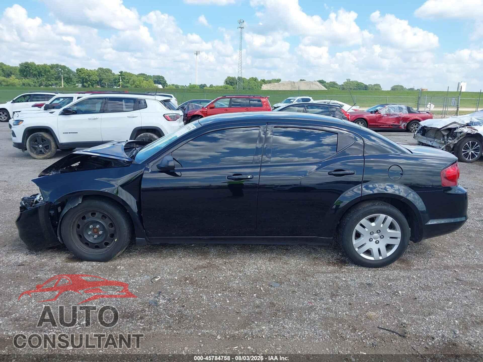 DODGE AVENGER 2013 - 1C3CDZAGXDN750035
