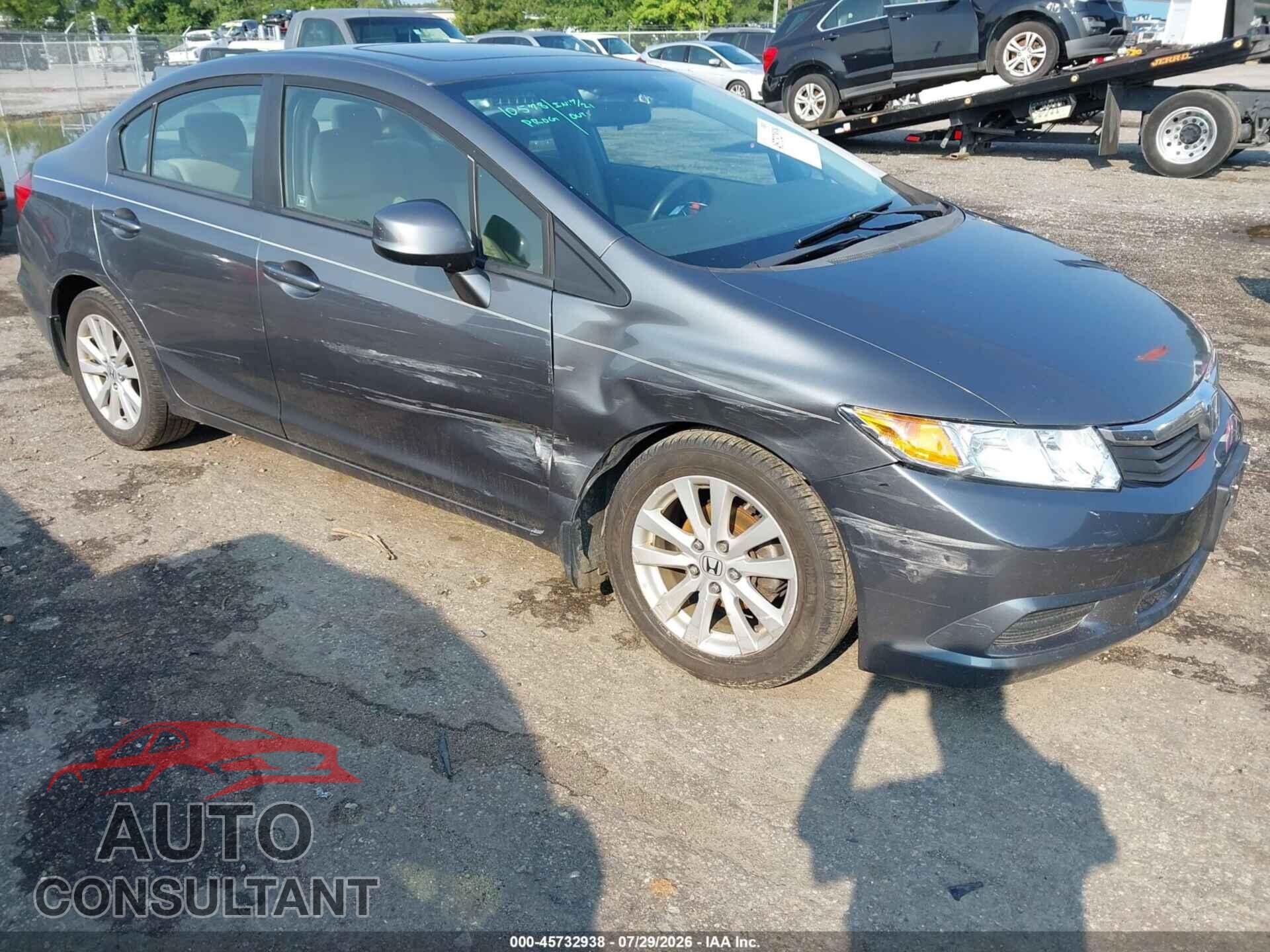 HONDA CIVIC 2012 - 19XFB2F85CE089718