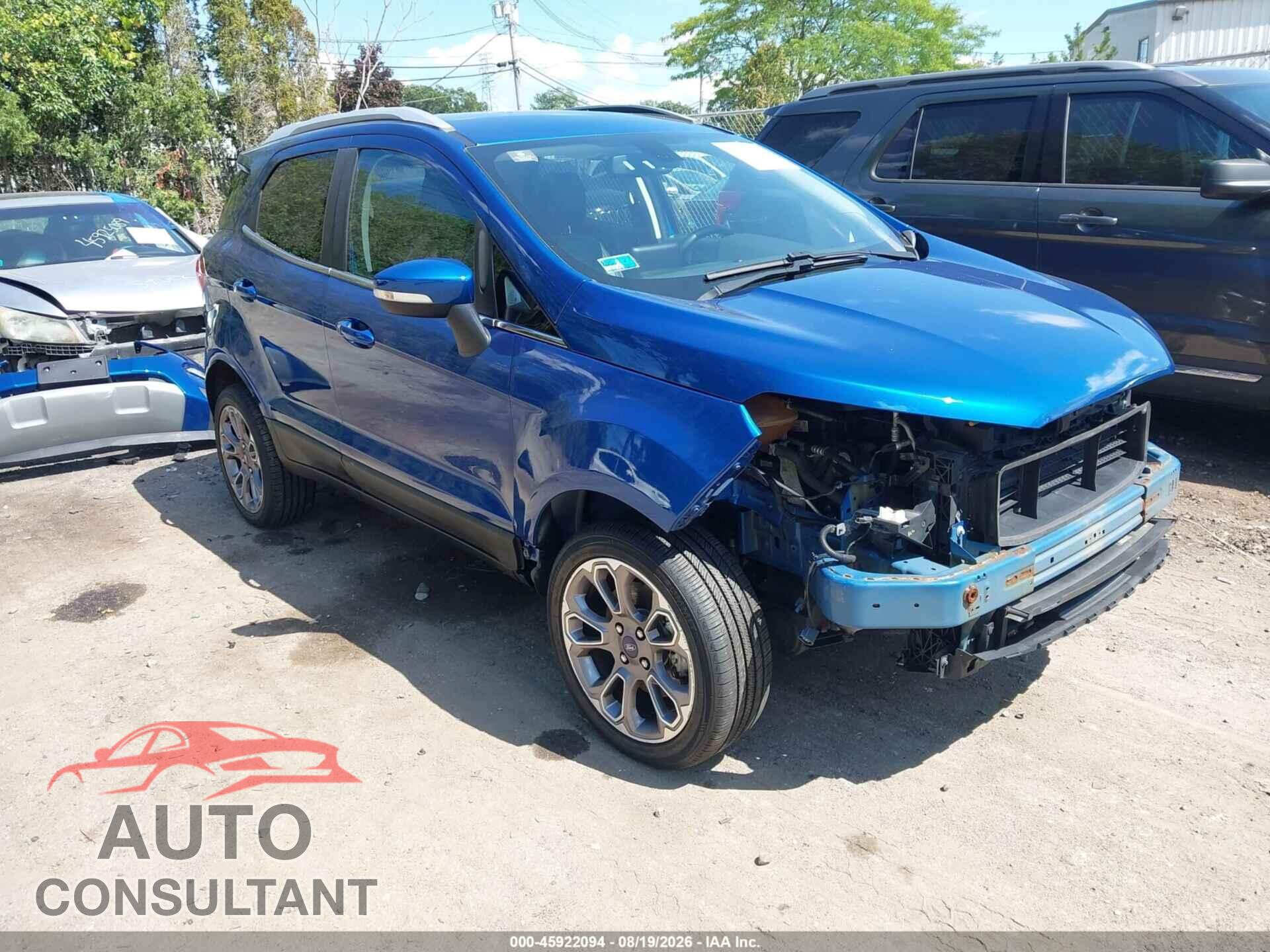 FORD ECOSPORT 2019 - MAJ6S3KL9KC285608