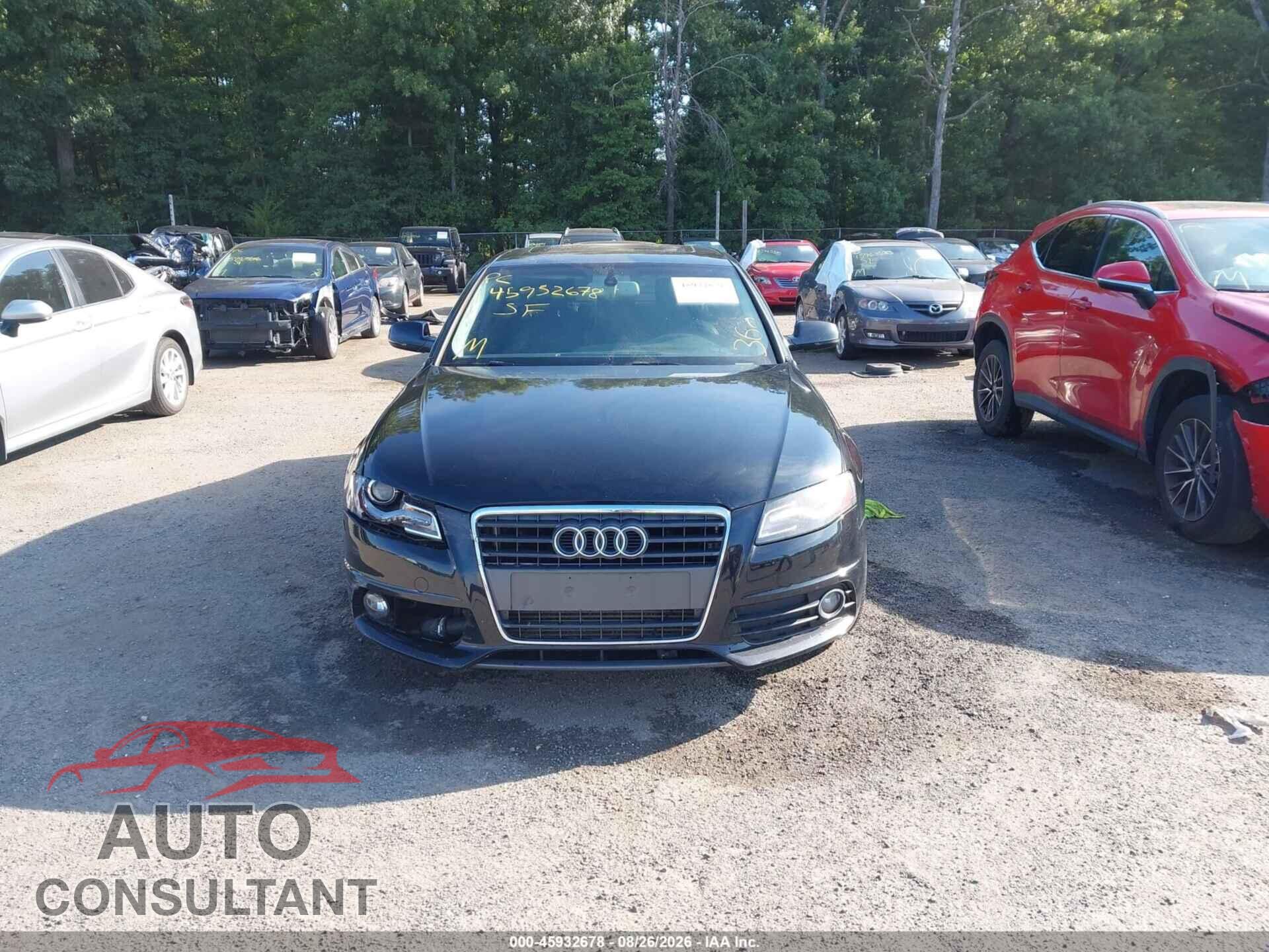 AUDI A4 2012 - WAUKFBFL1CA088878