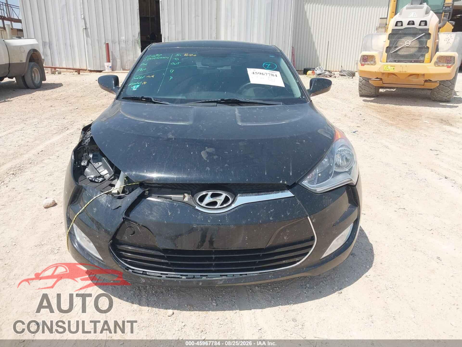 HYUNDAI VELOSTER 2012 - KMHTC6AD2CU067085
