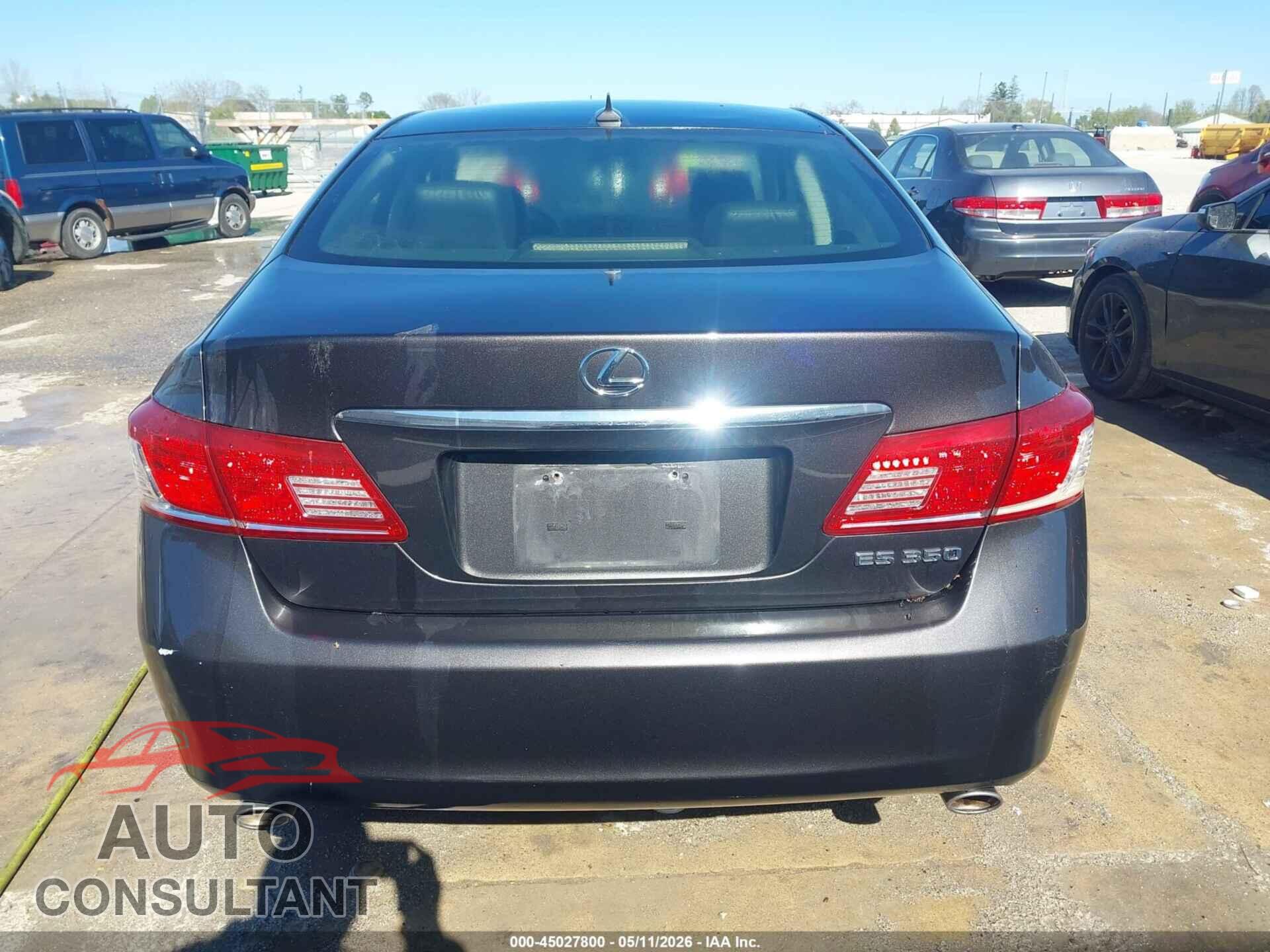 LEXUS ES 350 2012 - JTHBK1EG3C2492495