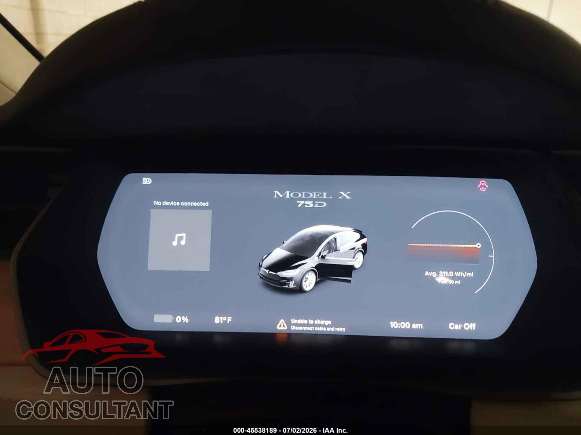 TESLA MODEL X 2018 - 5YJXCBE21JF112787