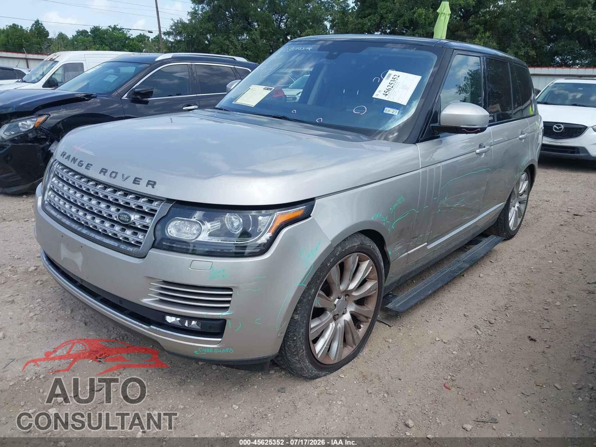 LAND ROVER RANGE ROVER 2016 - SALGS2EFXGA280007
