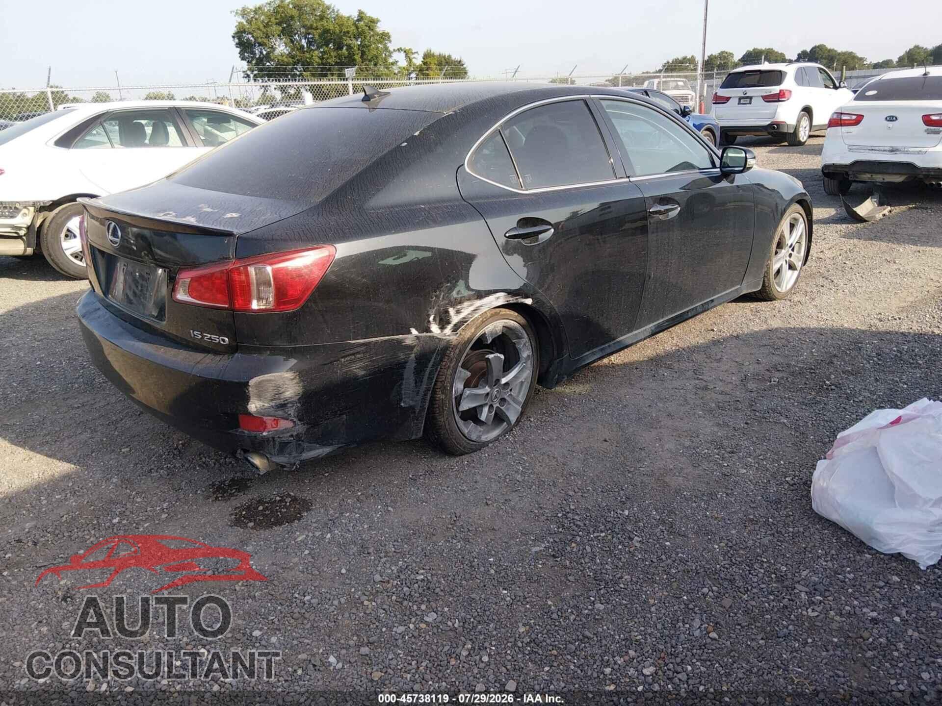 LEXUS IS 250 2012 - JTHBF5C24C5175228