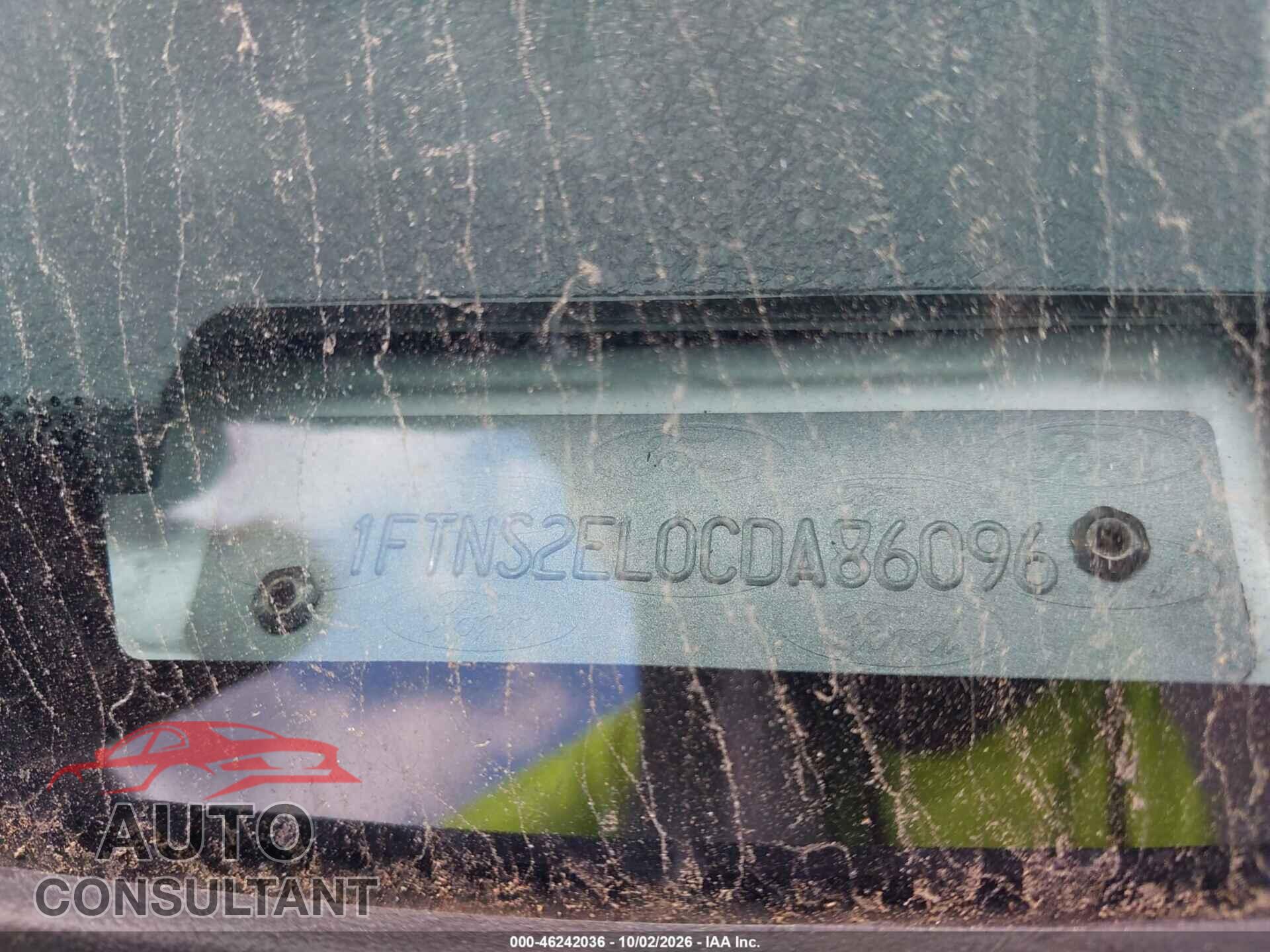 FORD E-250 2012 - 1FTNS2EL0CDA86096