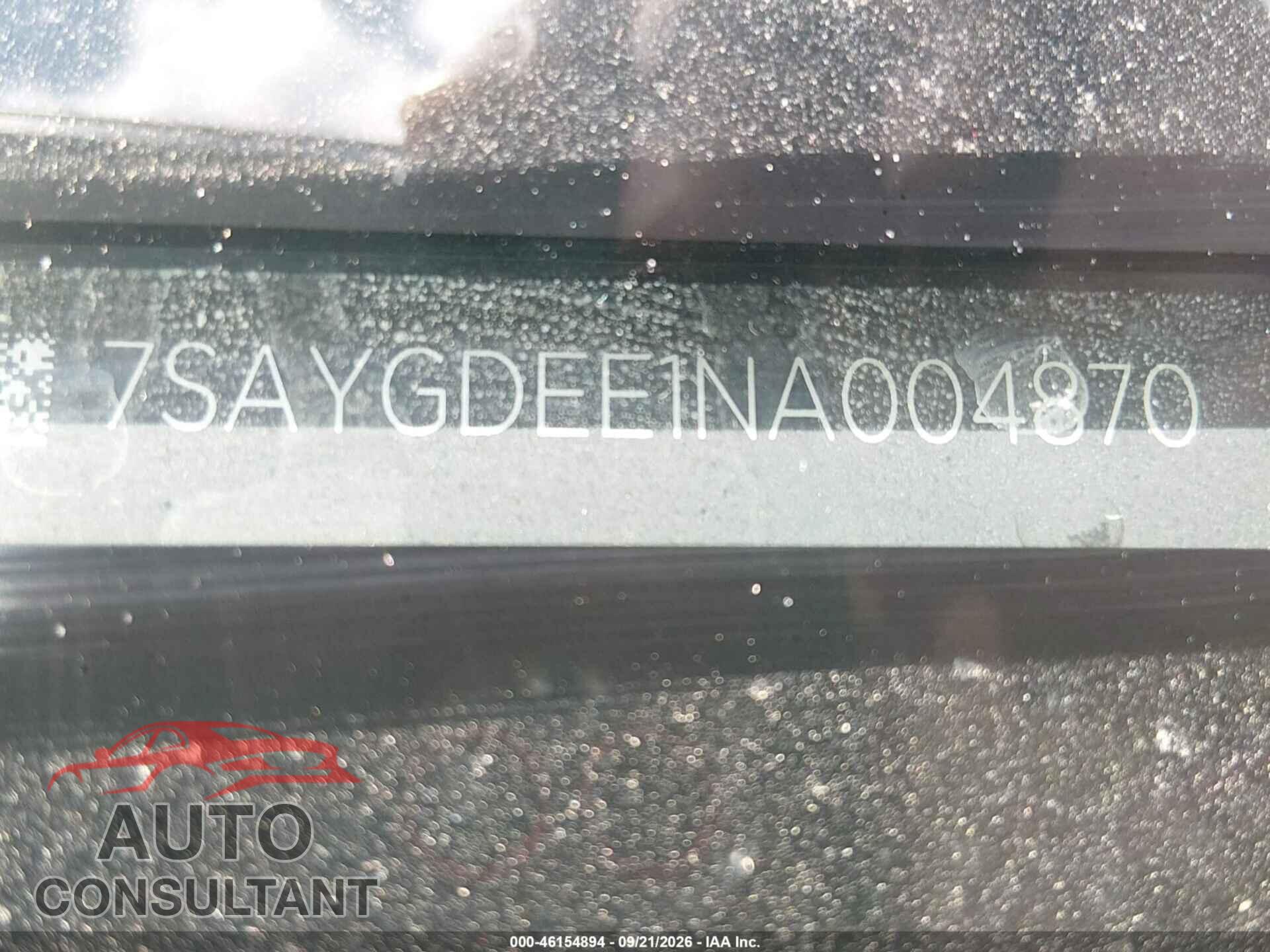 TESLA MODEL Y 2022 - 7SAYGDEE1NA004870