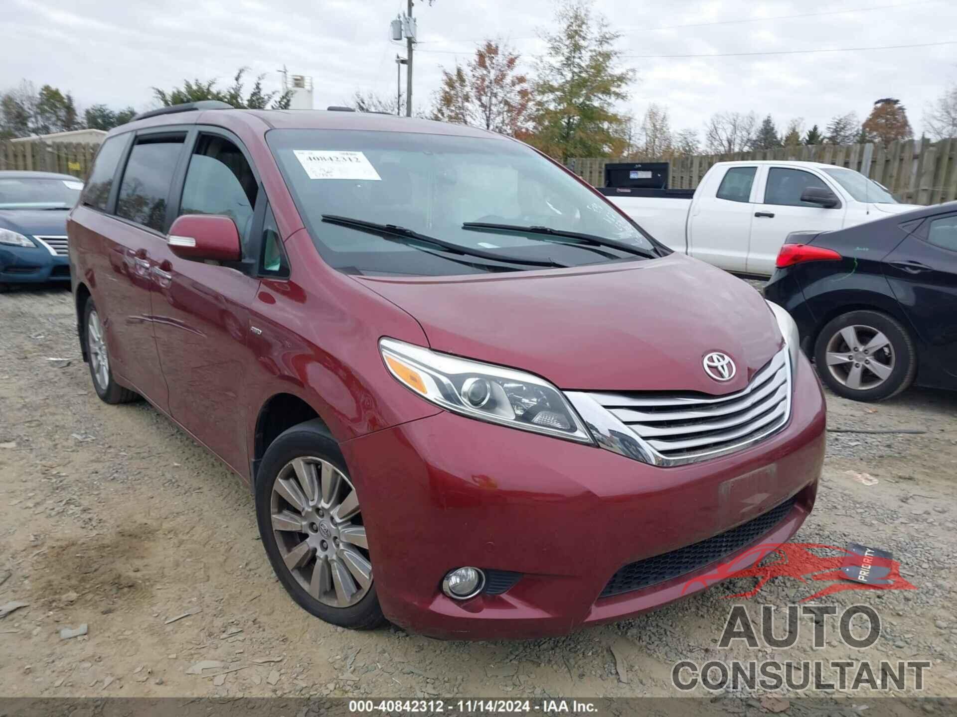 TOYOTA SIENNA 2017 - 5TDDZ3DCXHS183400