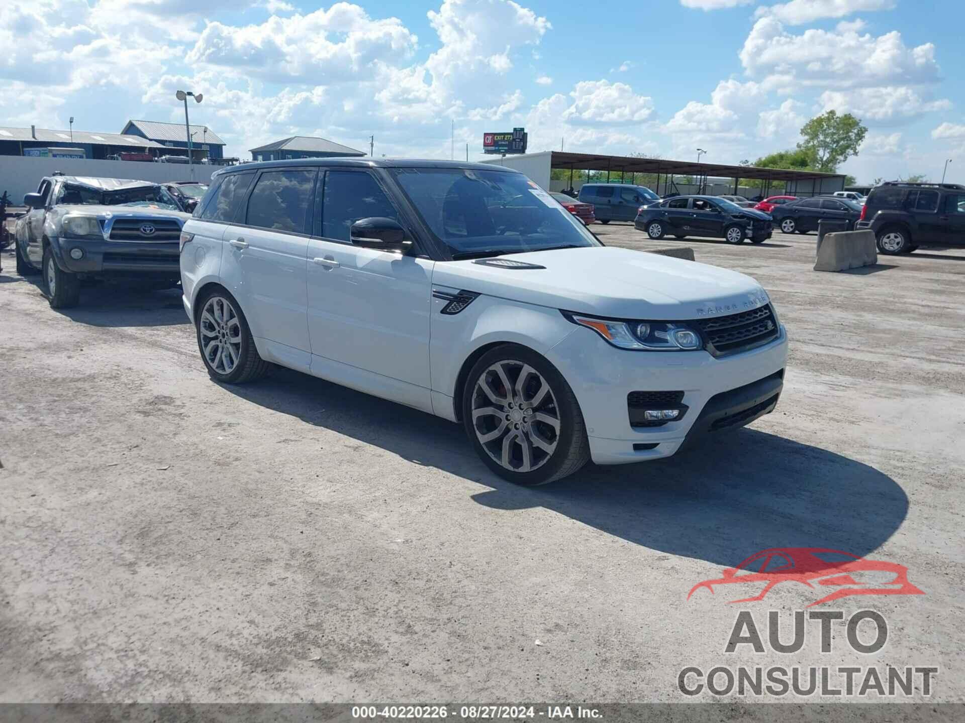 LAND ROVER RANGE ROVER SPORT 2016 - SALWV2EF3GA560872