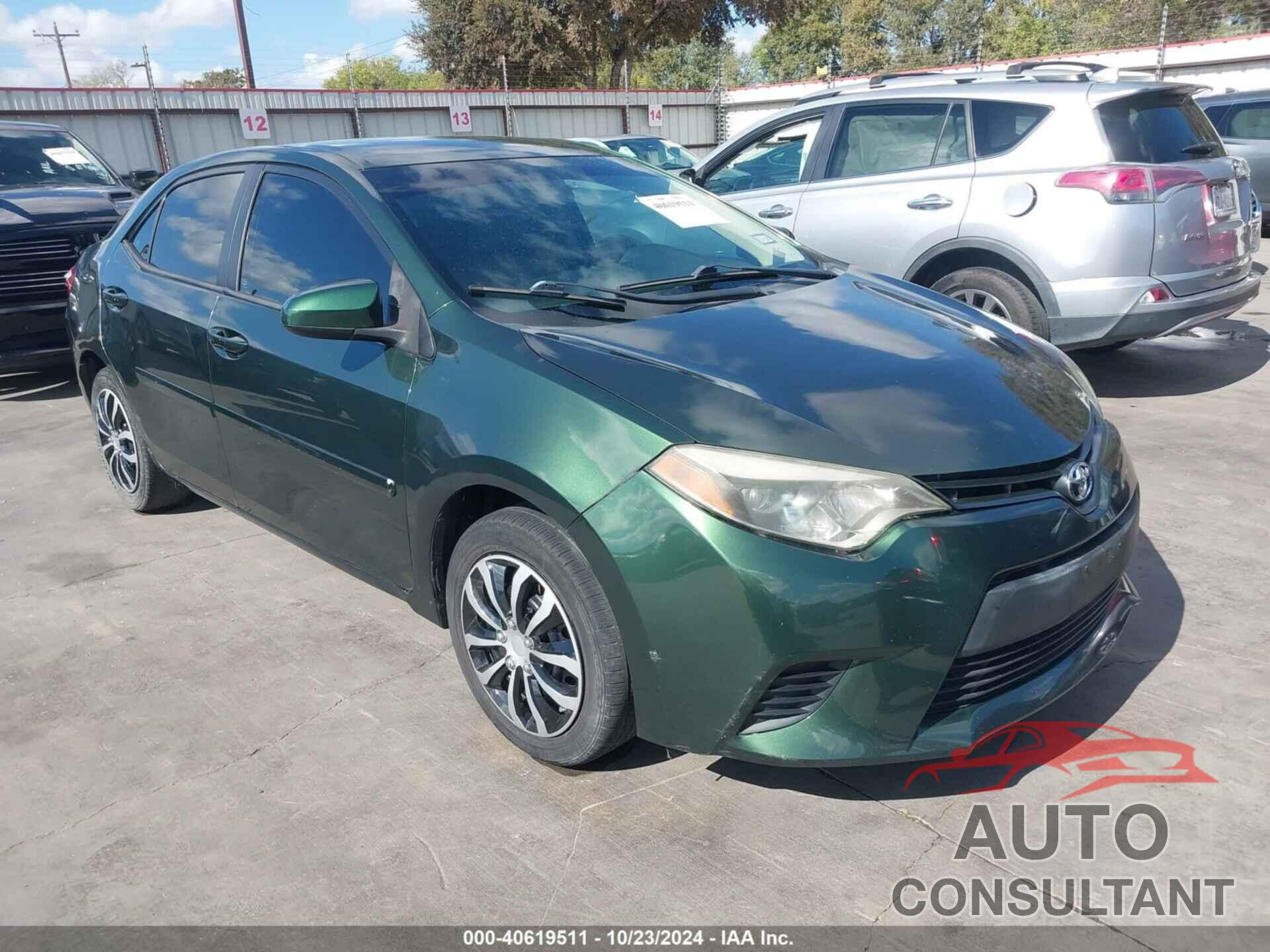 TOYOTA COROLLA 2014 - 5YFBURHE6EP159913