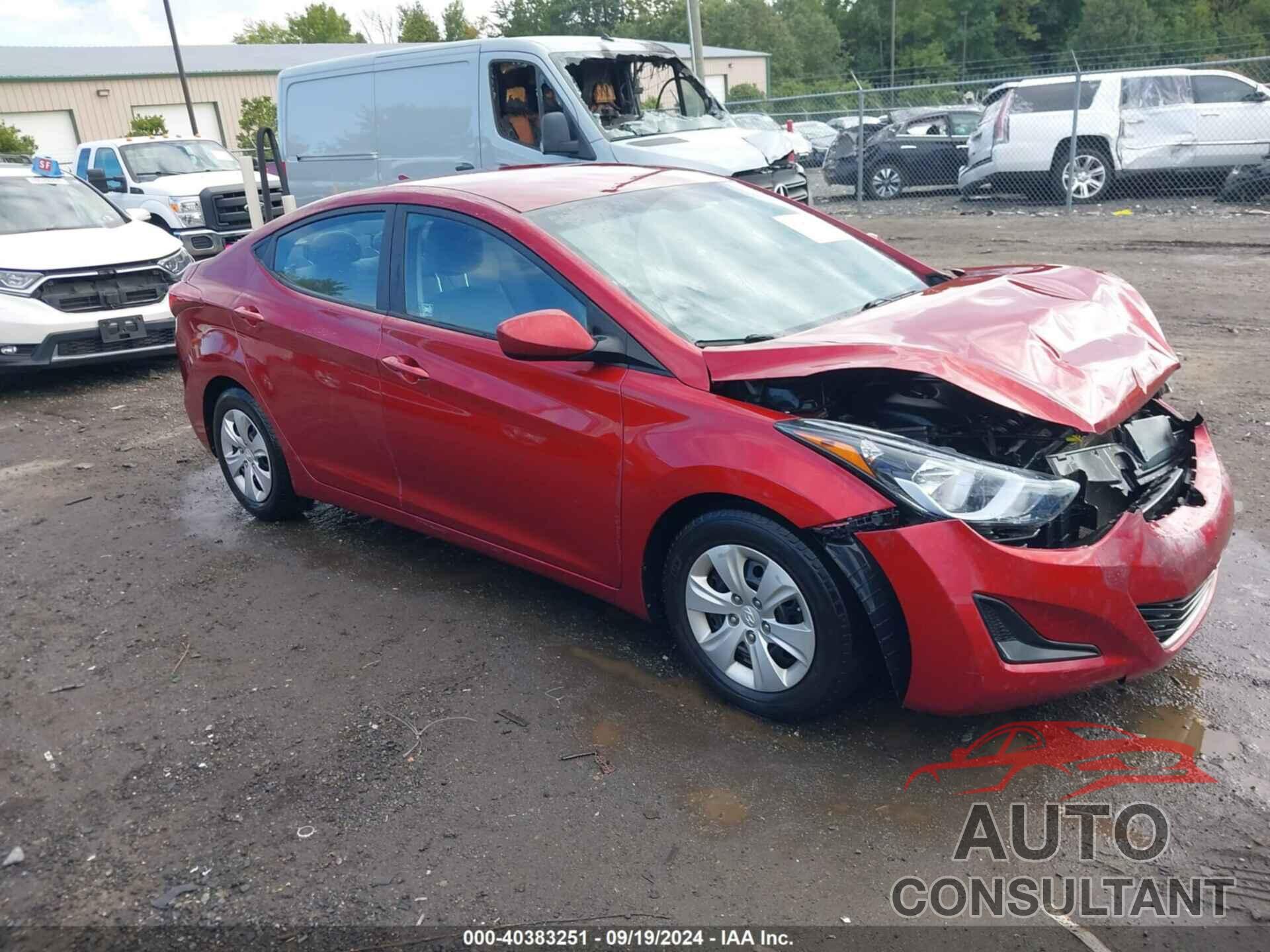 HYUNDAI ELANTRA 2016 - 5NPDH4AE9GH768388