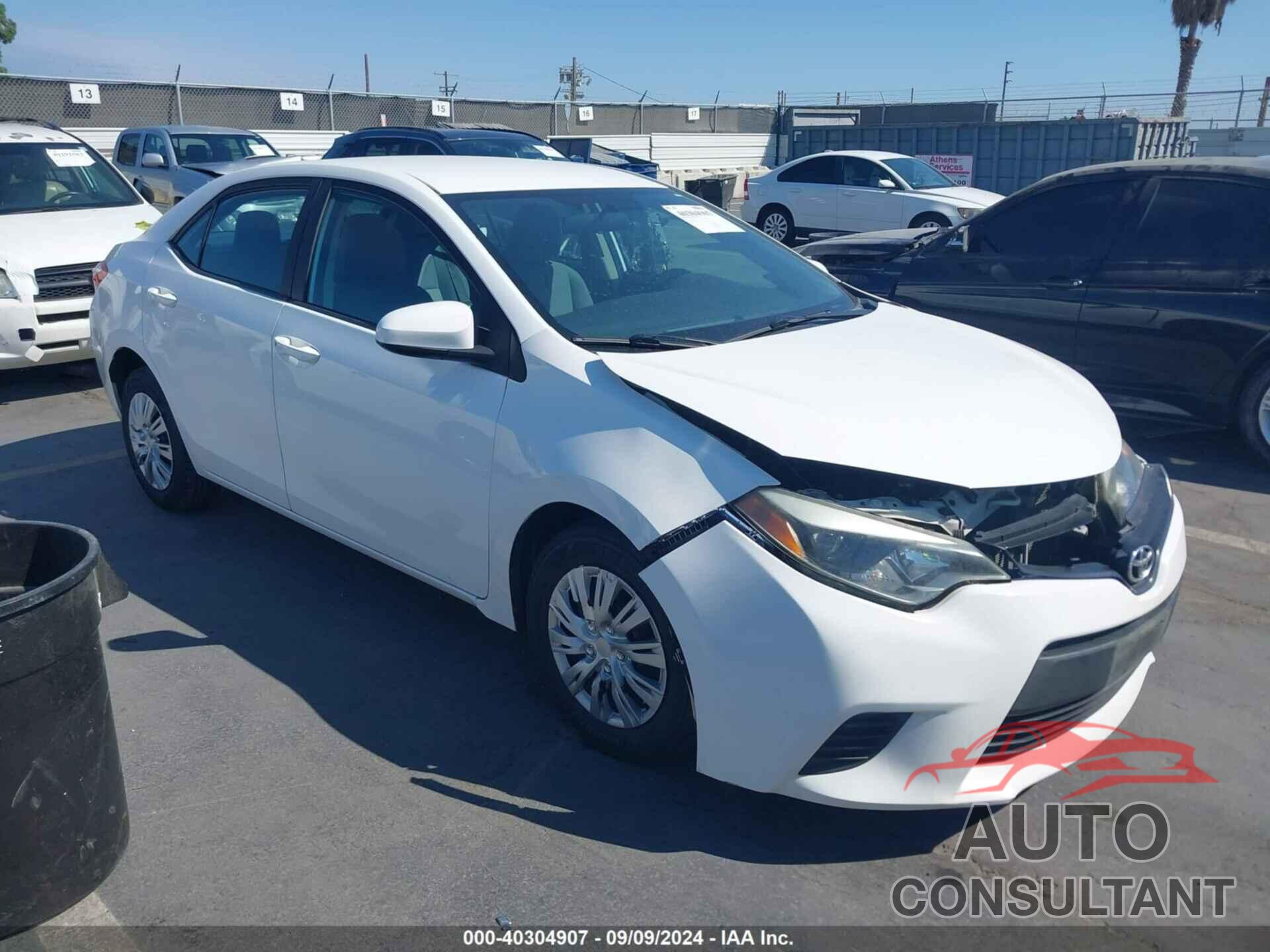 TOYOTA COROLLA 2014 - 5YFBURHE3EP151235