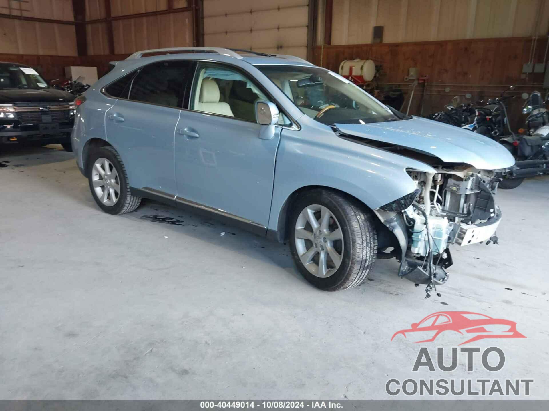 LEXUS RX 350 2012 - 2T2BK1BA9CC152010
