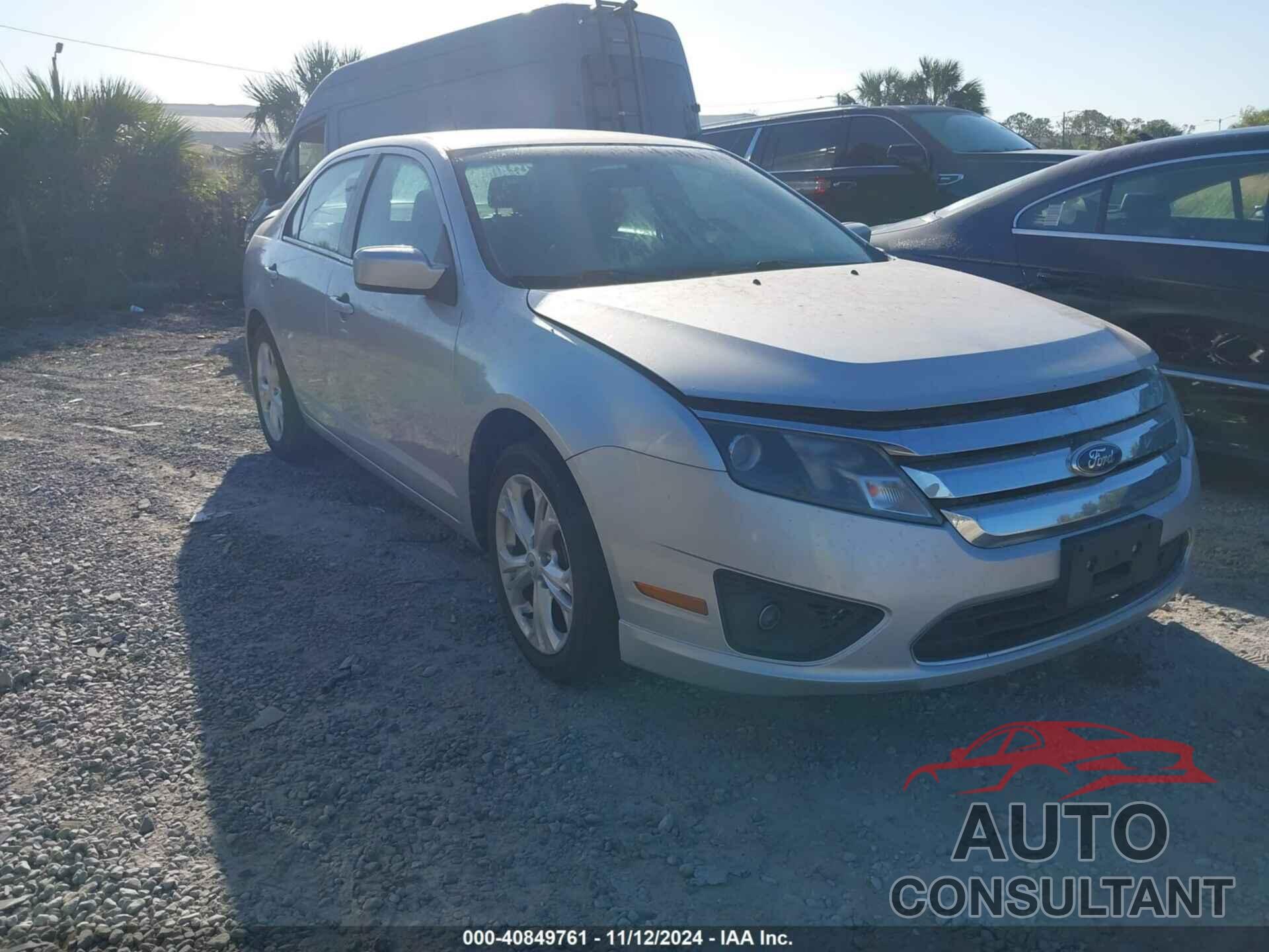 FORD FUSION 2012 - 3FAHP0HG7CR162881