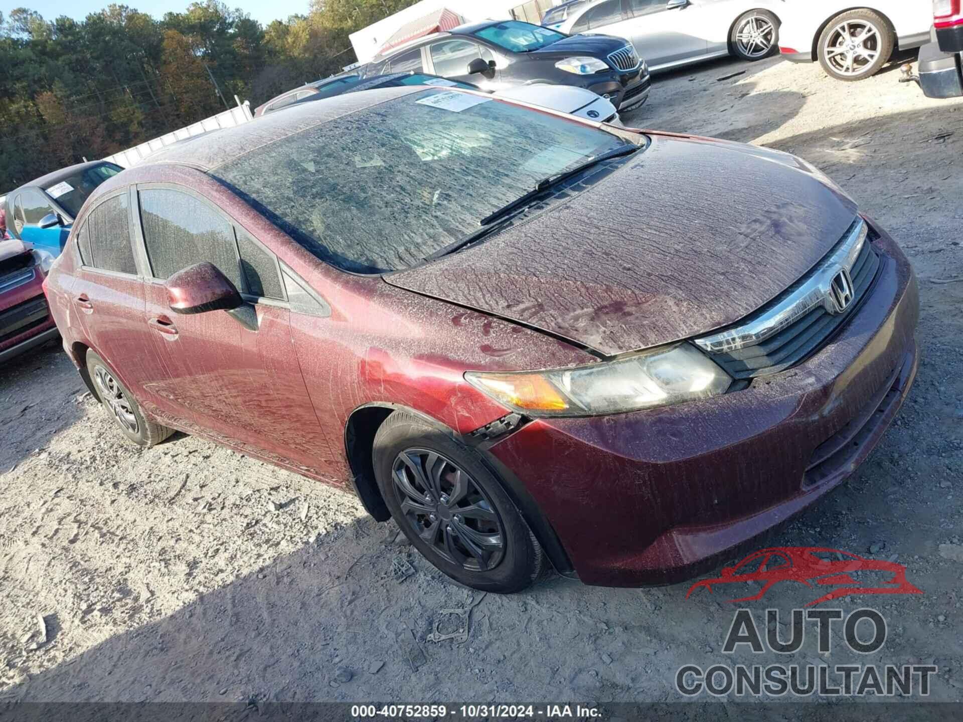 HONDA CIVIC 2012 - 19XFB2F57CE105083