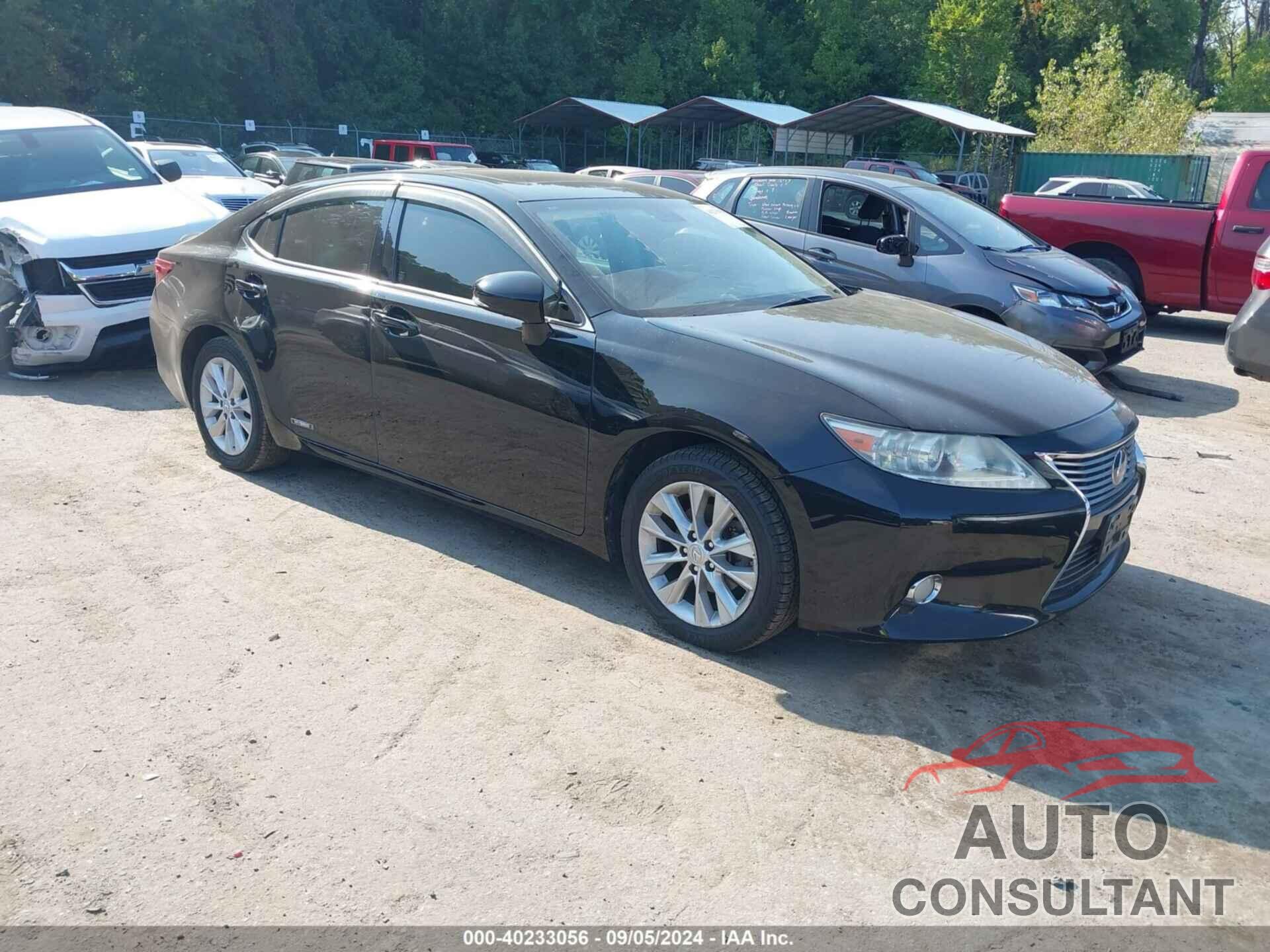 LEXUS ES 300H 2013 - JTHBW1GG6D2026045
